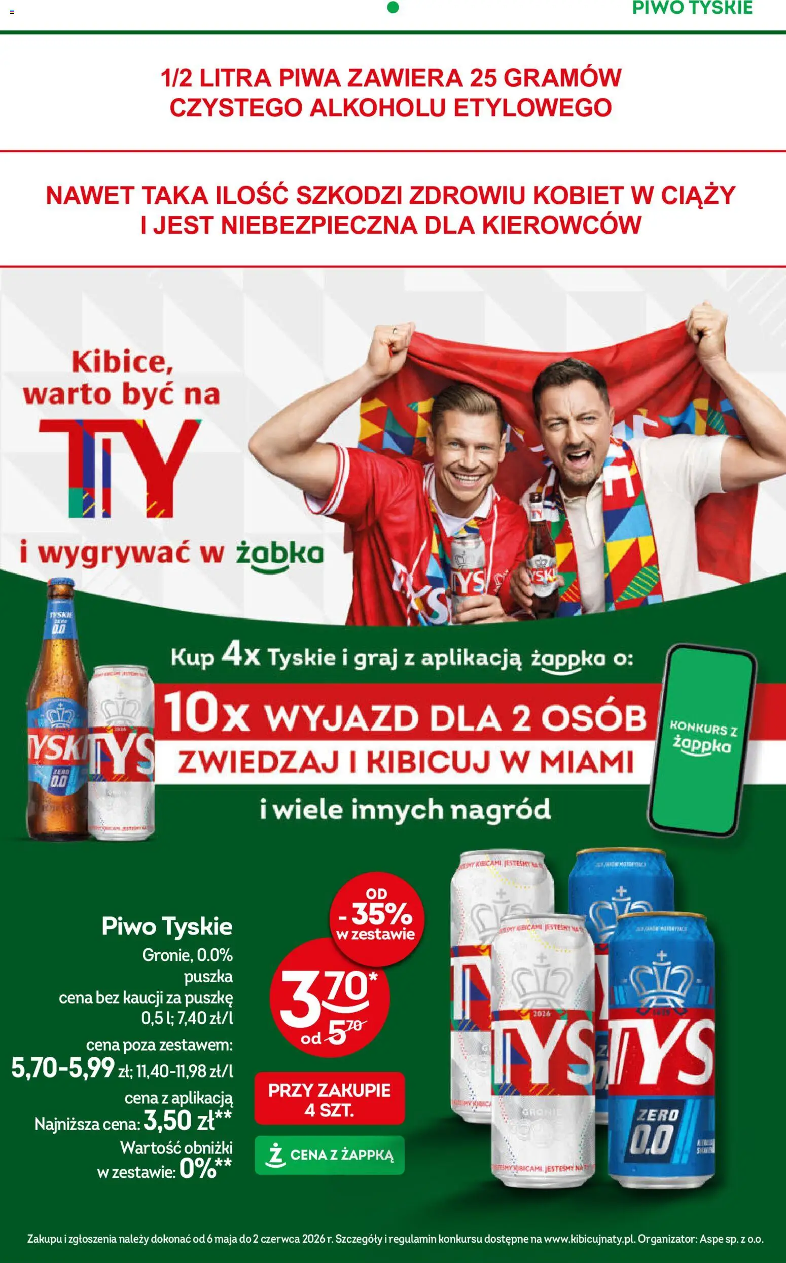 Żabka gazetka od 20.05.2026 | Strona: 18 | Produkty: Tyskie, Piwo