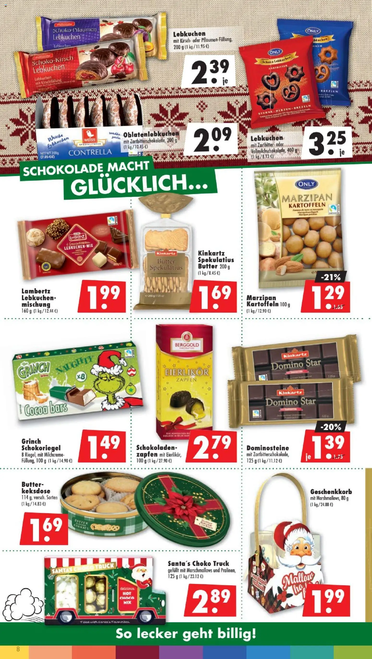 Mäc Geiz Prospekt – gültig ab 28.09.2026 | Seite: 8 | Produkte: Milch, Butter, Schokolade, Kartoffeln