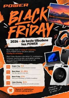 Forhåndsvisning av Power Black Friday avis gyldig fra 19/10/2026