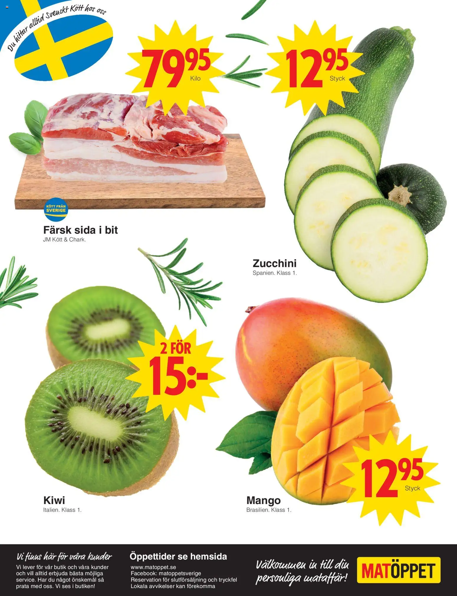 Matöppet reklamblad aktuell från 12/10/2026 | Sida: 5 | Produkter: Kiwi, Lever, Mango, Zucchini