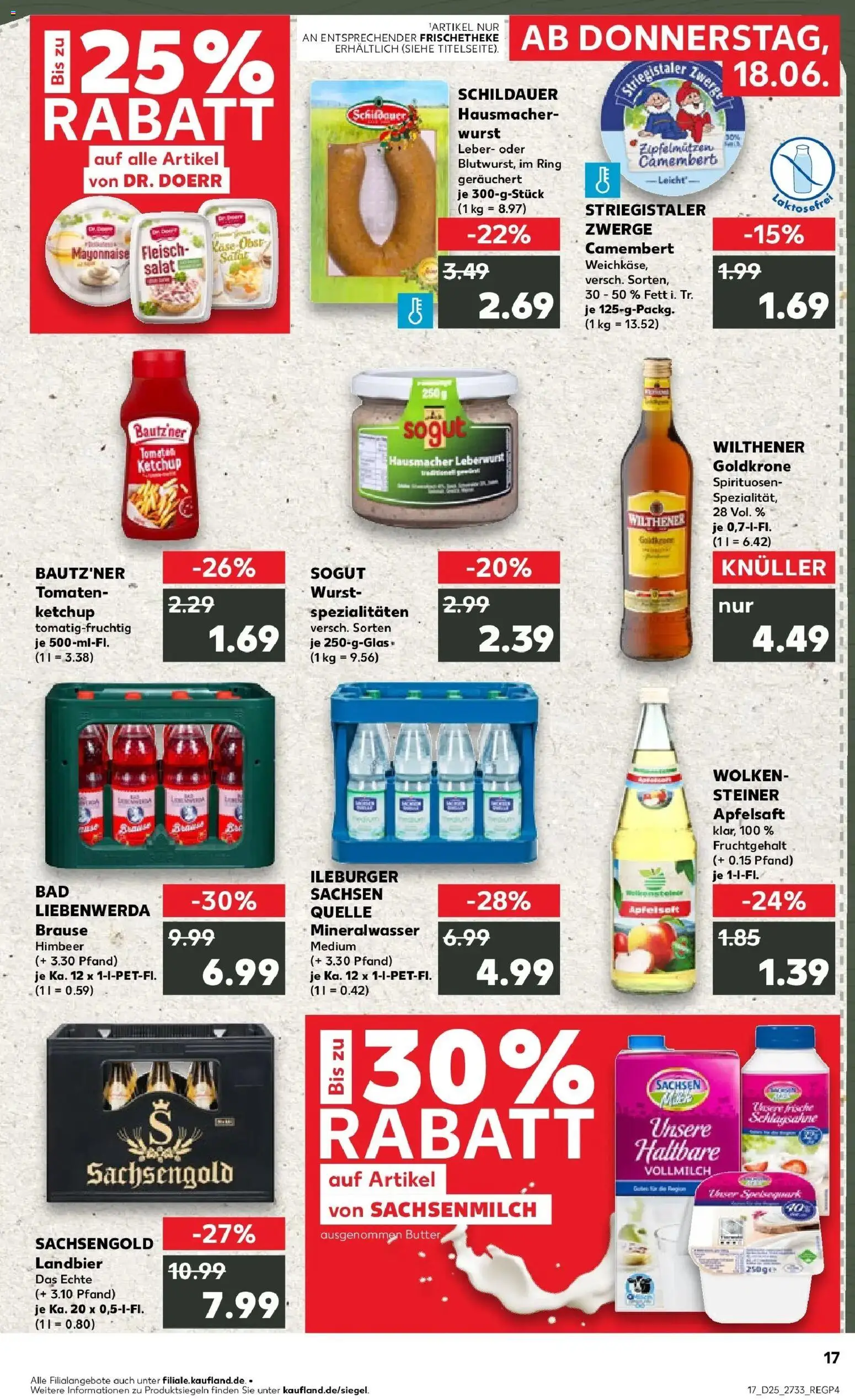 Kaufland Prospekt Eilenburg – gültig ab 15.06.2026 | Seite: 2 | Produkte: Wilthener, Bad, Apple, Mayonnaise