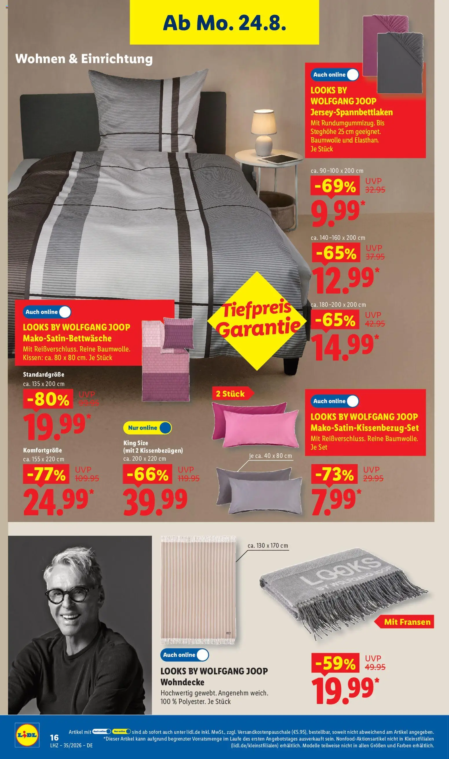 Lidl Prospekt – gültig ab 24.08.2026 | Seite: 10 | Produkte: Kissen