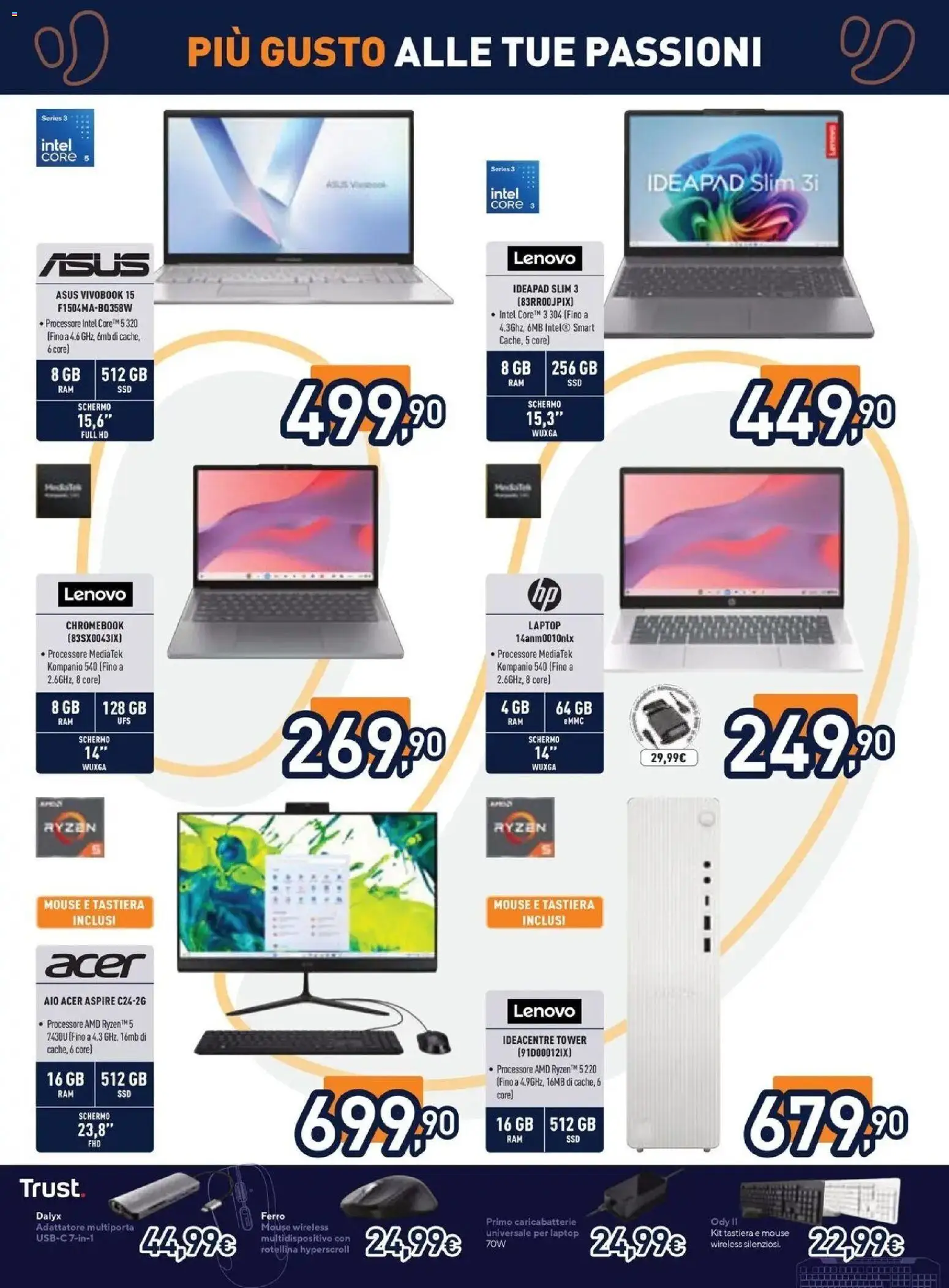 Volantino Unieuro del 12/10/2026 | Pagina: 15 | Prodotti: Laptop, Mouse, Tastiera, Ferro