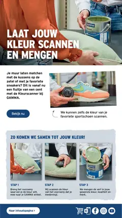 GAMMA Verfgids - Voorbeeld van een folder van GAMMA, geldig van 01/07/2026 | Pagina: 21 | Producten: Sneakers, Kussens
