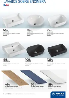 Vista previa BigMat Baños y cerámica 2026 válido desde el 21.05.2026 | Página: 8 | Productos: Lavabo