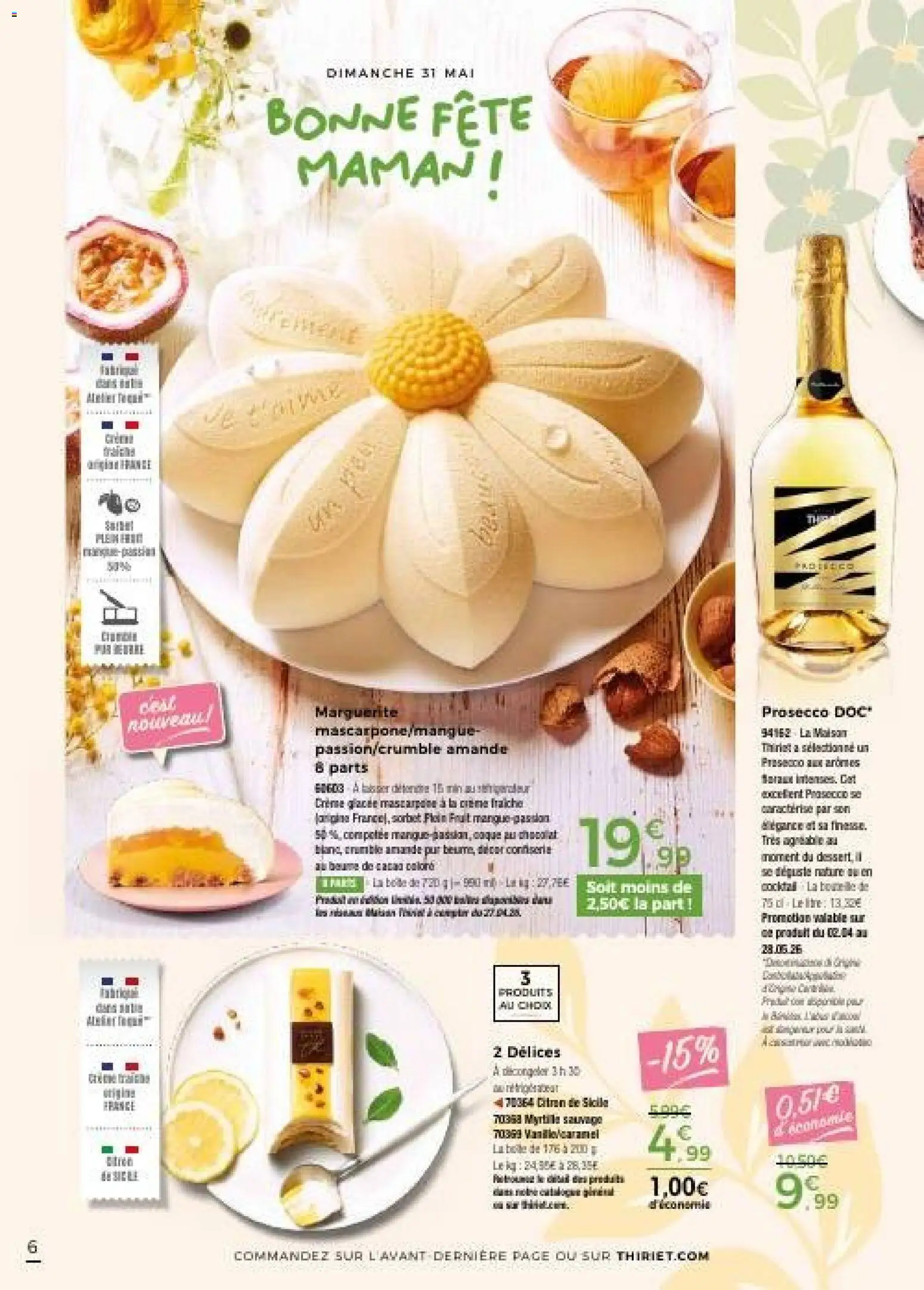 {H1} | Page: 6 | Produits: Amande, Chocolat, Mascarpone, Crème