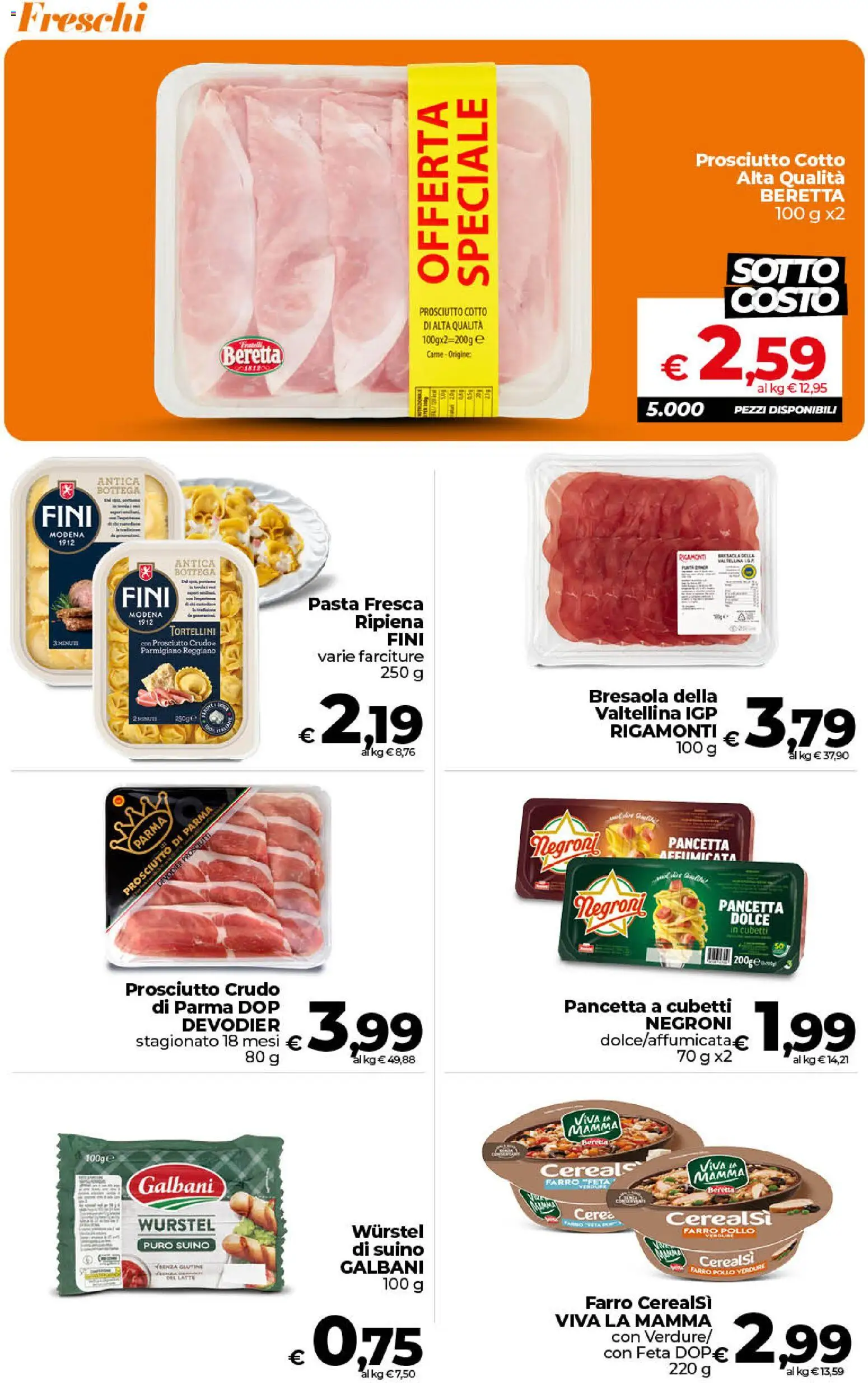 Volantino Ipercoop del 01/09/2026 | Pagina: 14 | Prodotti: Prosciutto di Parma, Verdure, Feta, Parmigiano reggiano
