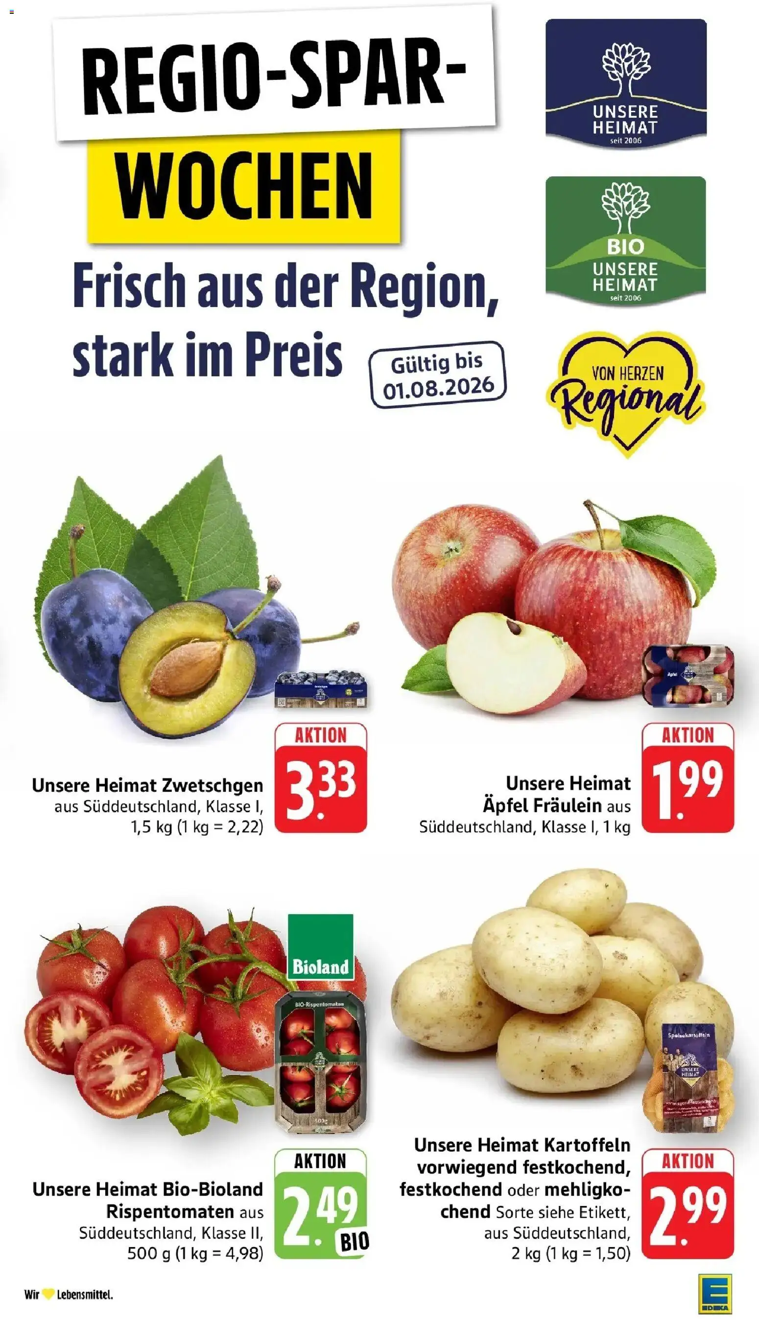 Edeka prospekt Eppstein – gültig ab 29.06.2026 | Seite: 13 | Produkte: Äpfel, Zwetschgen, Kartoffeln