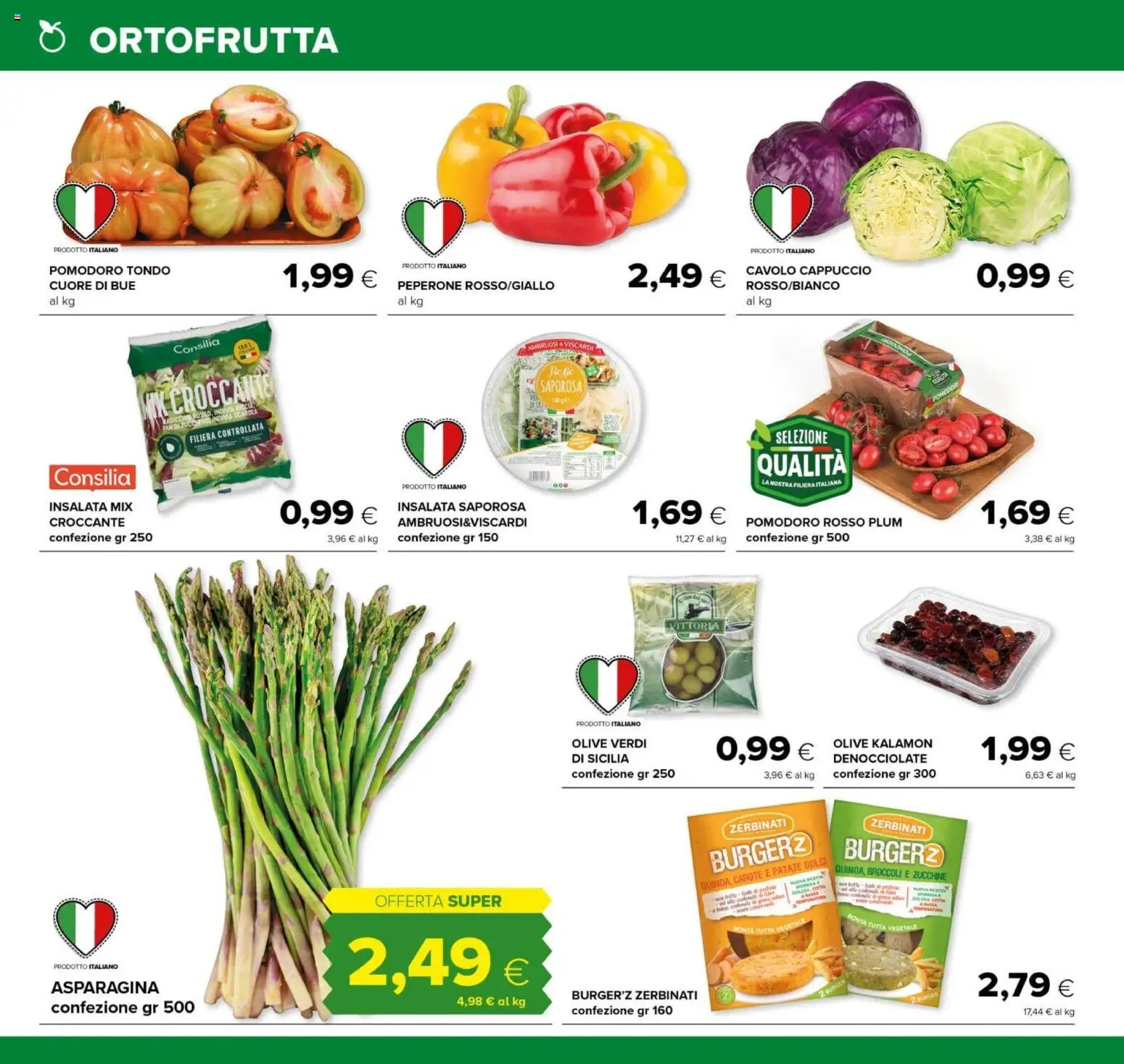Volantino Oasi del 07.05.2026 | Pagina: 6 | Prodotti: Carote, Olive, Pomodori, Broccoli