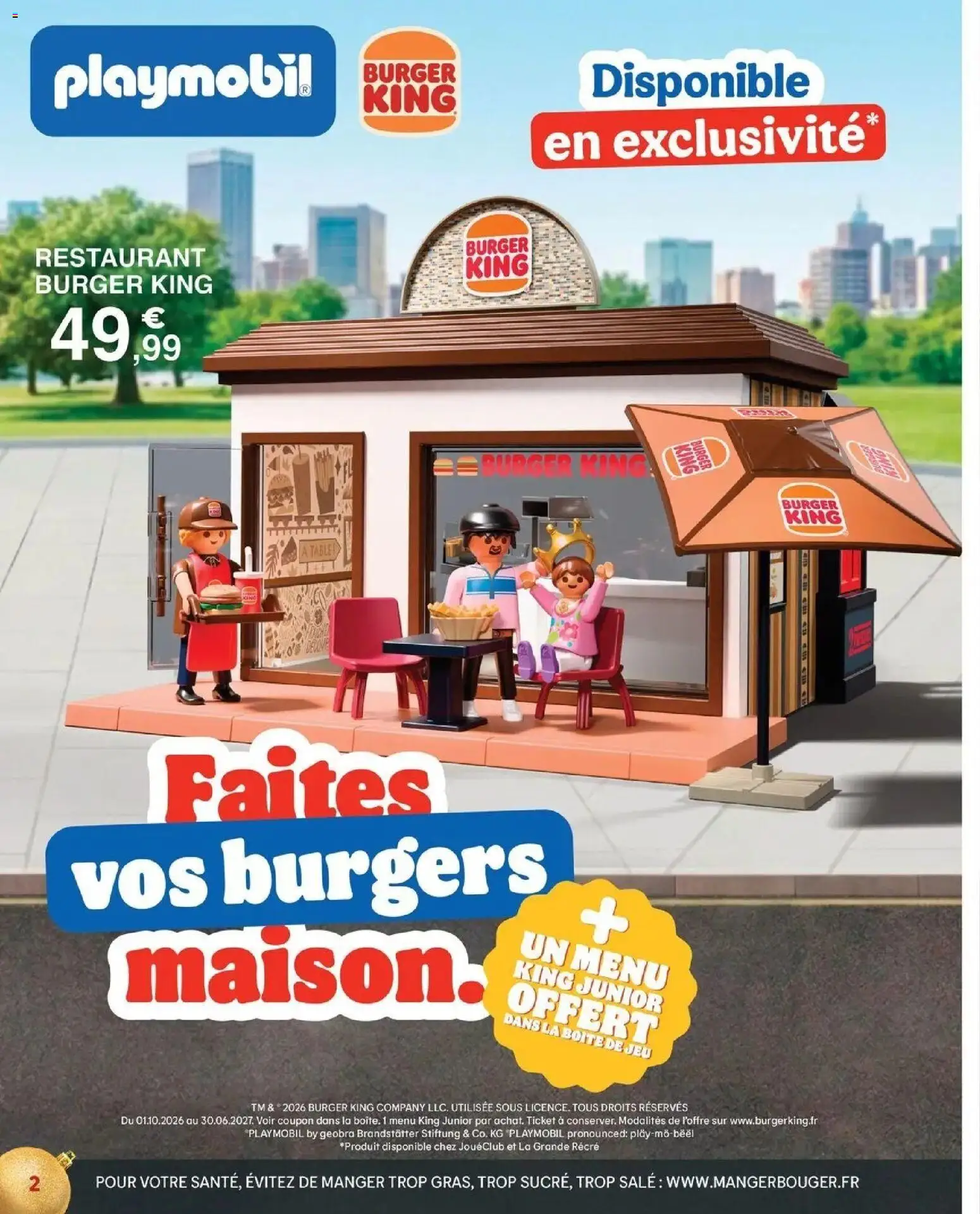 La Grande Récré - LE NOËL DE TOUTES LES PASSIONS à partir du 14/10/2026 - promo en ligne | Page: 2 | Produits: Playmobil, Table, Burger