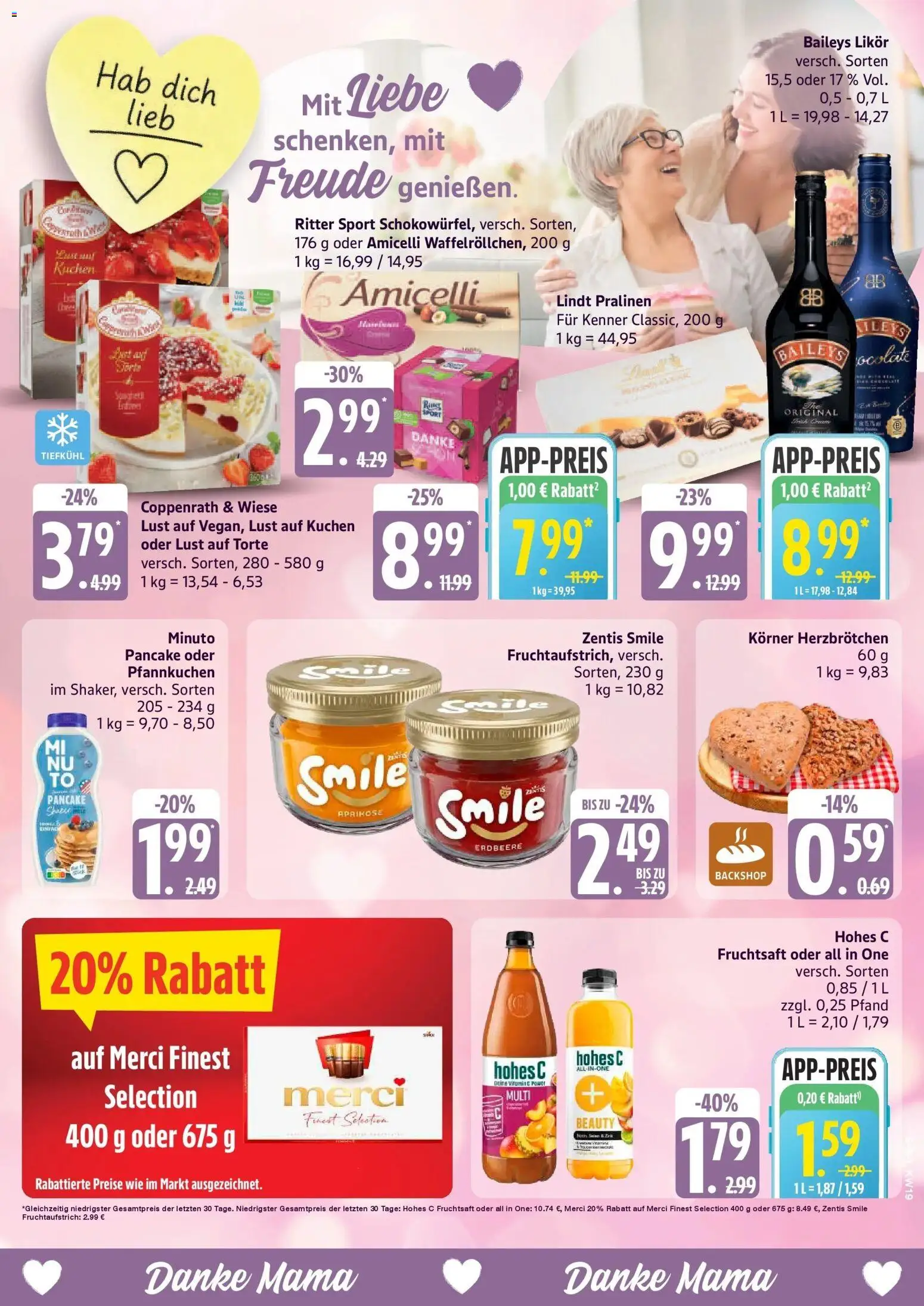 Marktkauf Prospekt Hamburg	 – gültig ab 03.05.2026 | Seite: 3 | Produkte: Merci, Pfannkuchen, Hohes c, Lindt