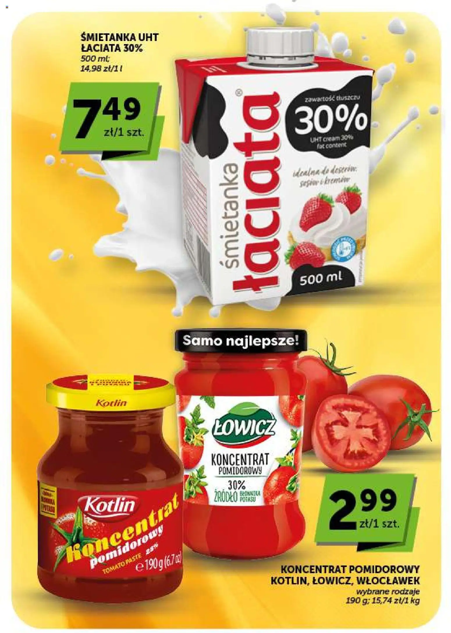Groszek gazetka - Market od 17.09.2026 | Strona: 4 | Produkty: Koncentrat pomidorowy