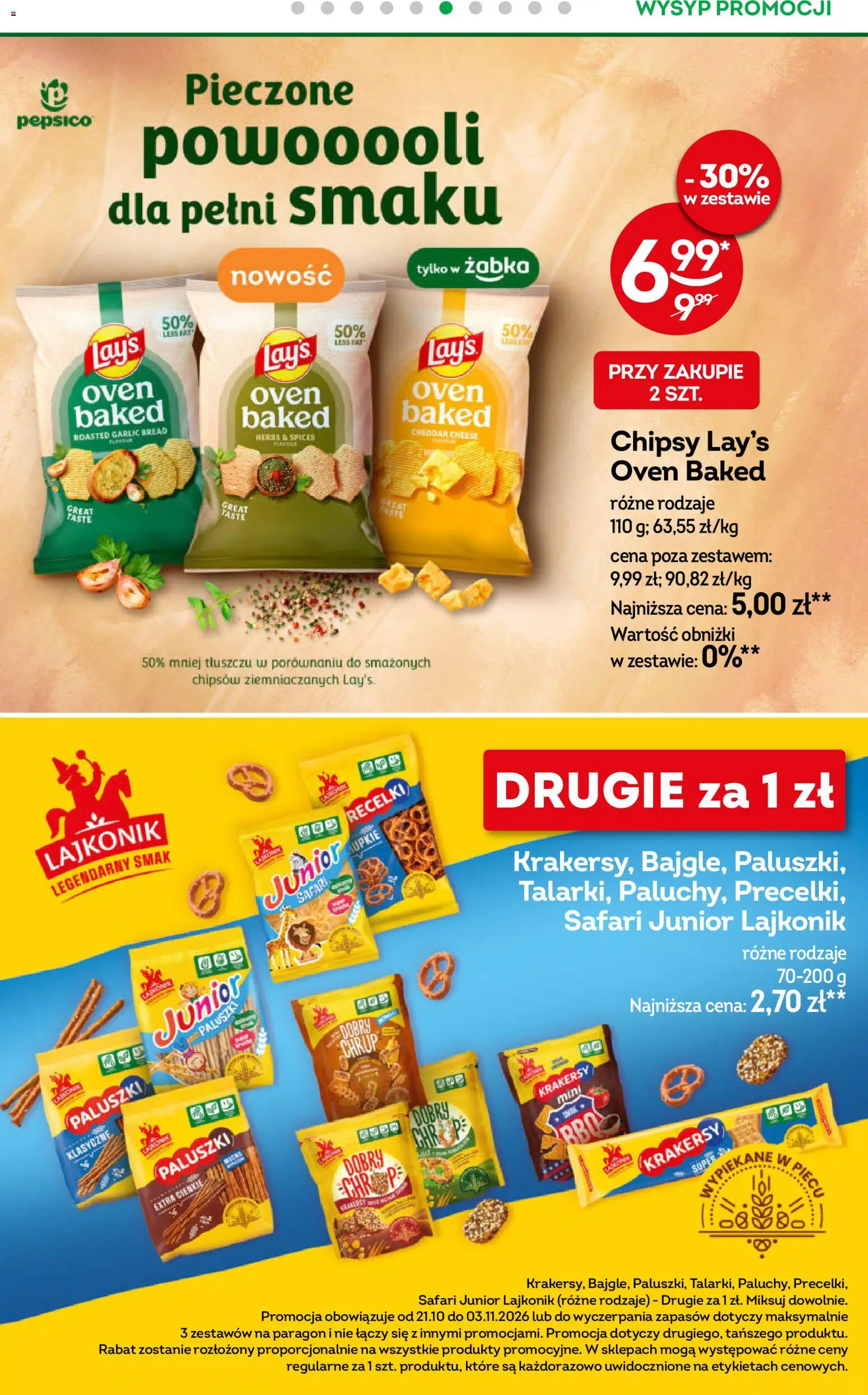 Żabka gazetka od 21.10.2026 | Strona: 25 | Produkty: Chipsy, Paluszki, Krakersy, Cheddar