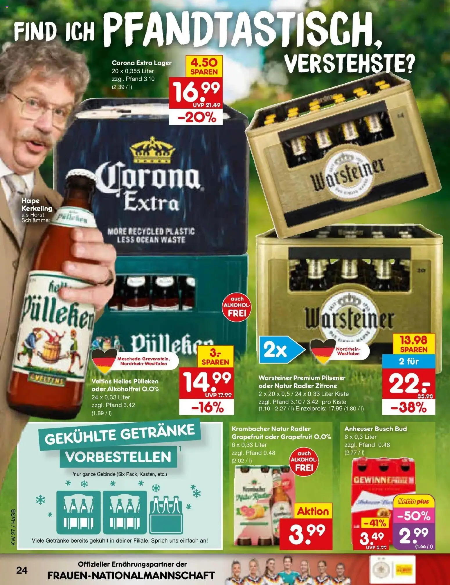 Netto Marken-Discount Prospekt Wuppertal – gültig ab 29.06.2026 | Seite: 36 | Produkte: Helles pulleken, Warsteiner, Zitrone, Krombacher