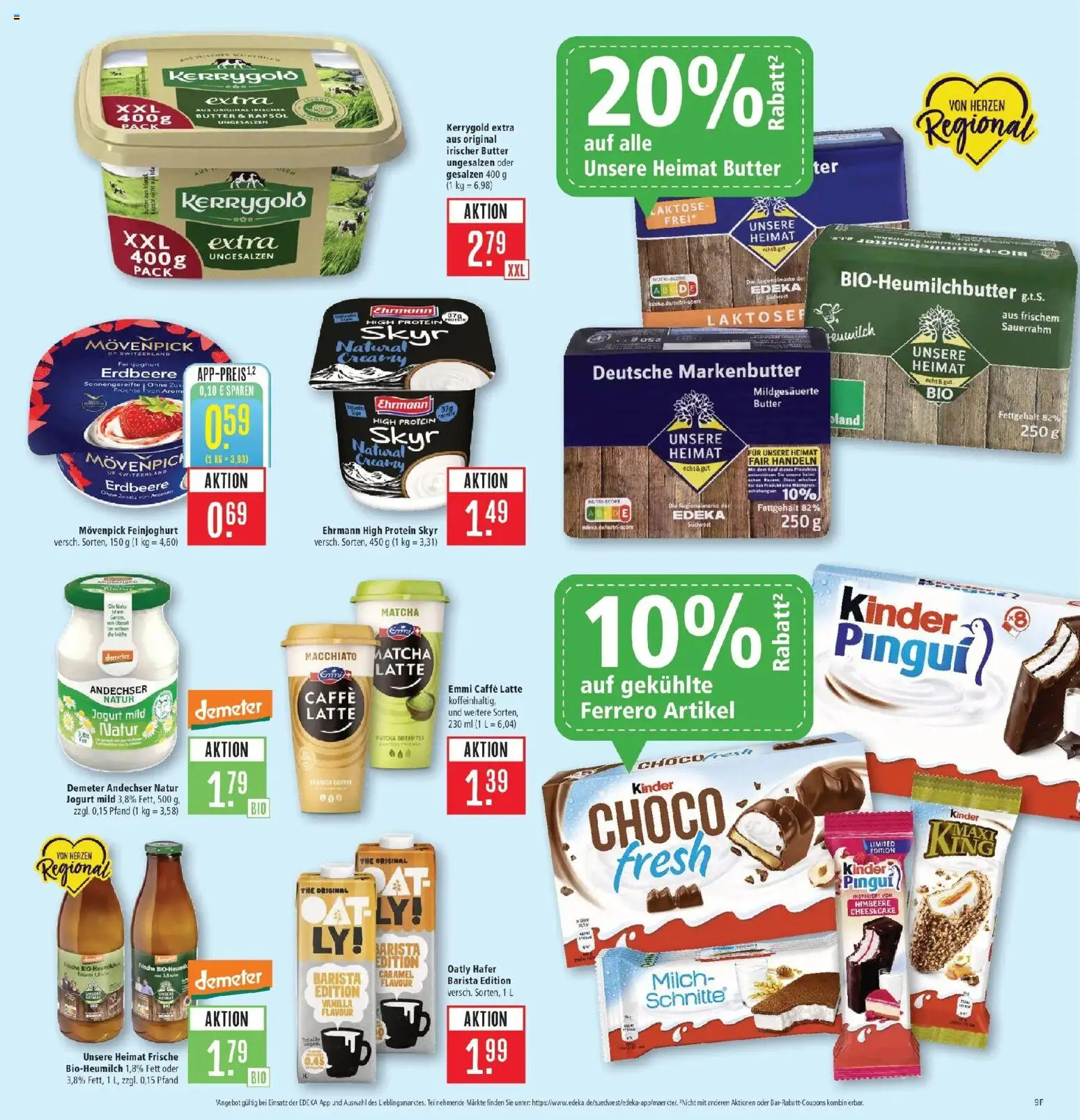 Marktkauf Prospekt Friedrichshafen (ab 03.08.2026) » Angebote online | Seite: 9 | Produkte: Butter, Skyr, Oatly, Sauerrahm