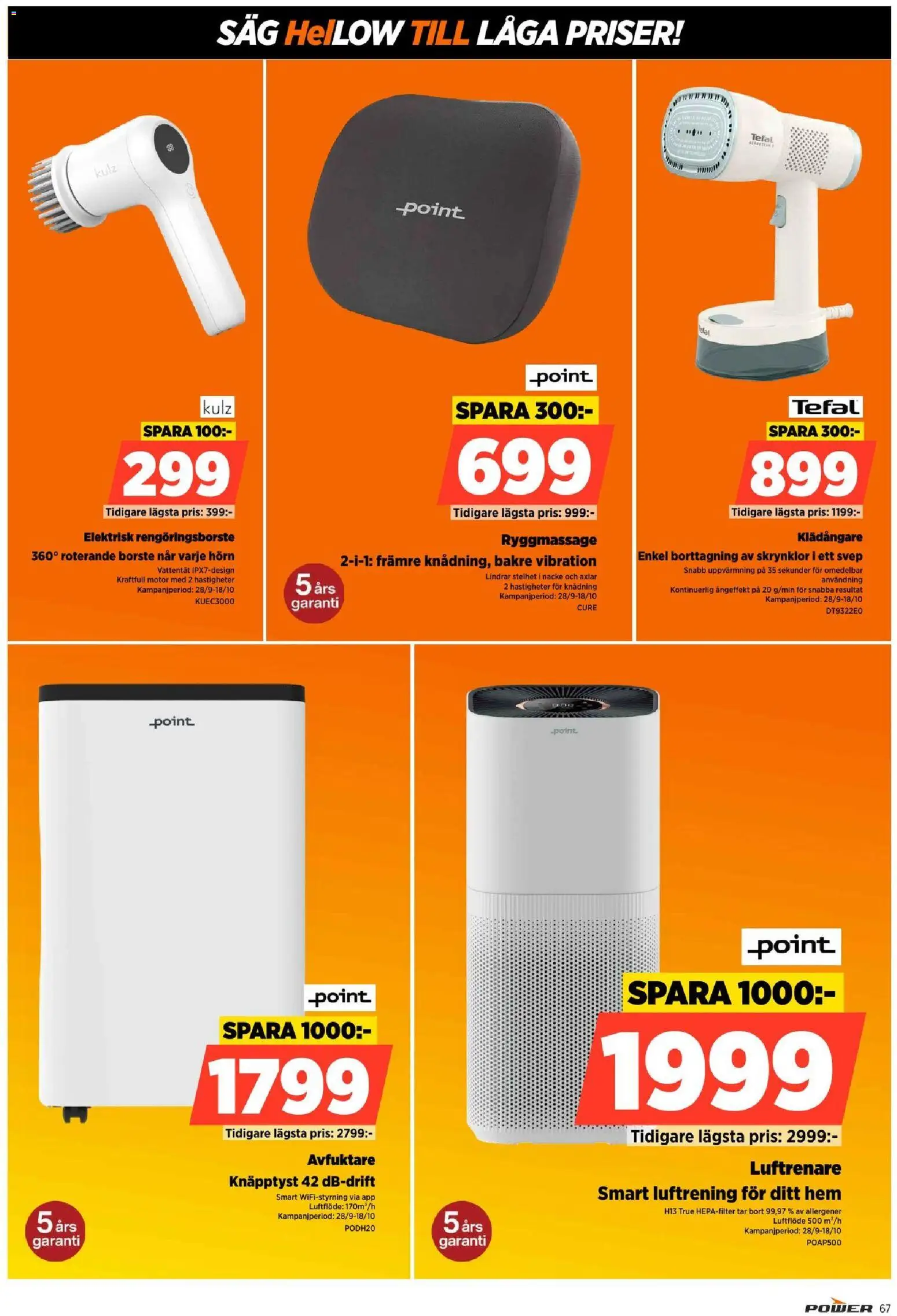 Power reklamblad aktuell från 12/10/2026 | Sida: 67 | Produkter: Luftrenare, Såg