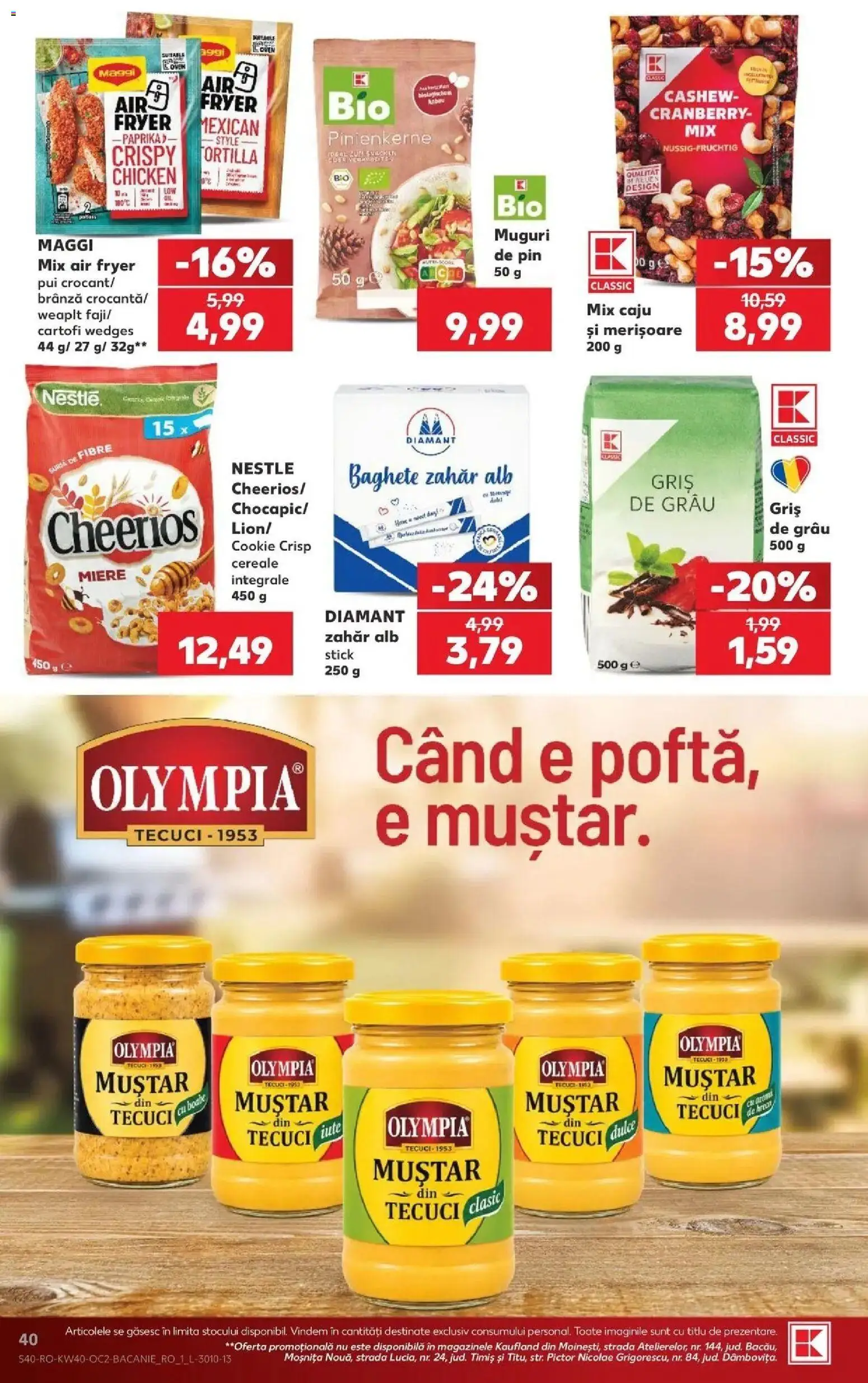 Kaufland Viseu de Sus 30.09.2026 - Revista si Oferta | Pagină: 40 | Produse: Miere, Pui, Brânză, Cartofi
