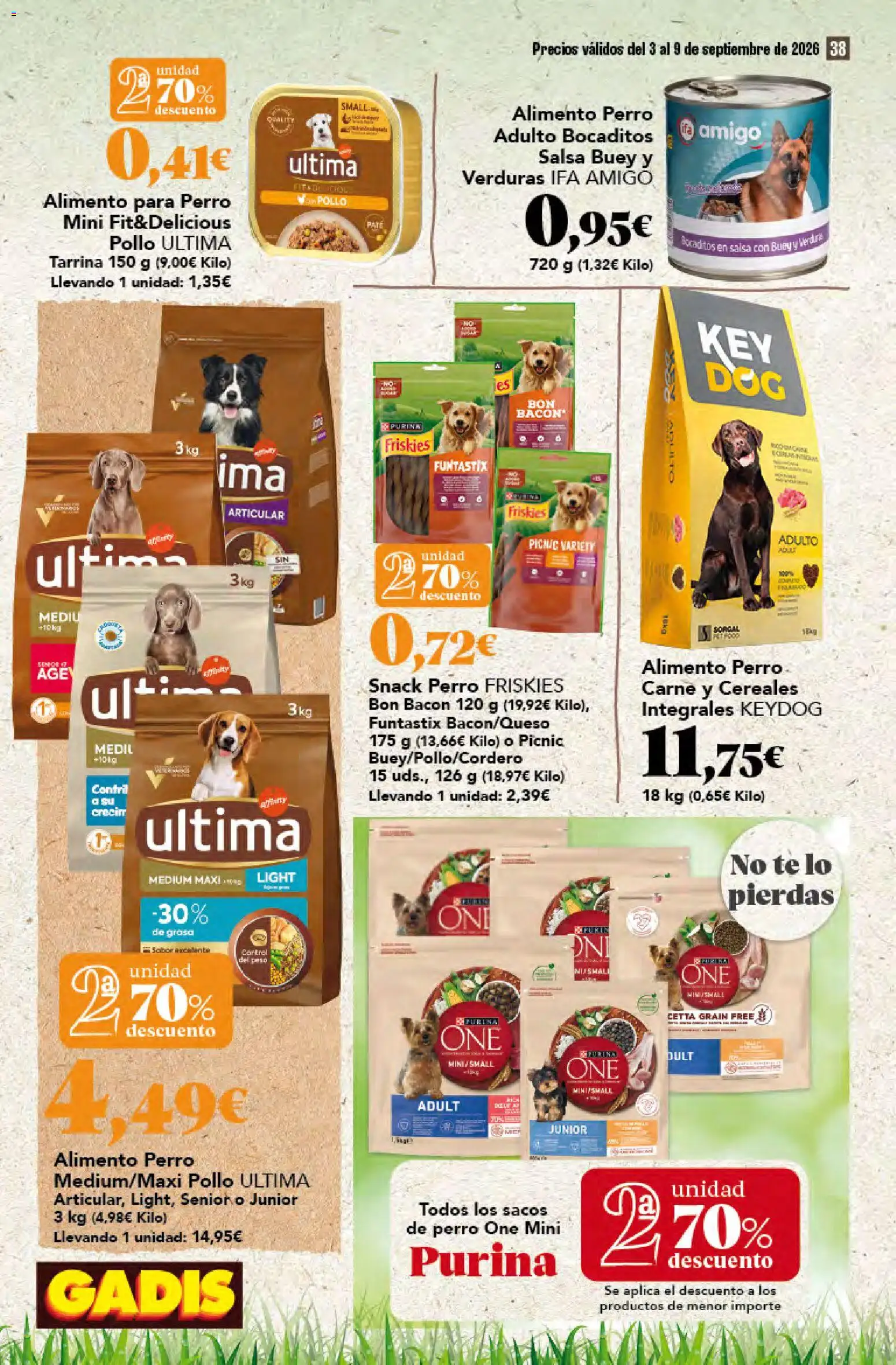 Gadis folleto │ válido desde el 03/09/2026 | Página: 38 | Productos: Verduras, Cereales, Carne, Bacon