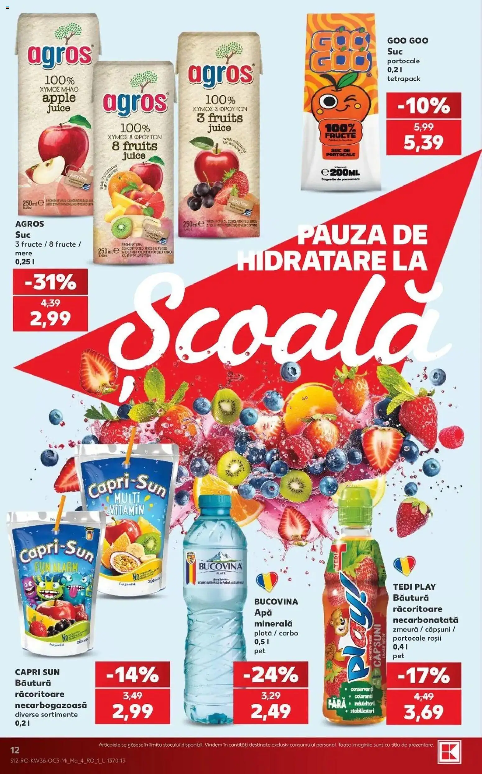Kaufland Comarnic 02.09.2026 - Revista si Oferta | Pagină: 12 | Produse: Zmeură, Mere, Portocale, Fructe