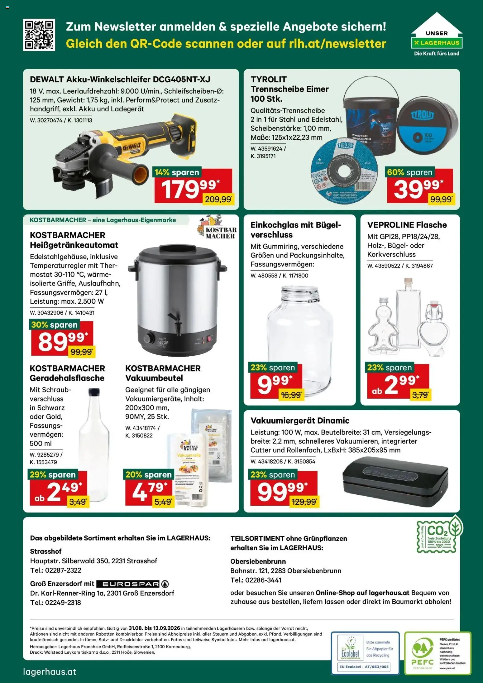 Lagerhaus - Wochen Angebote gültig ab 31.08.2026 | Seite: 12 | Produkte: Cutter, Gewicht