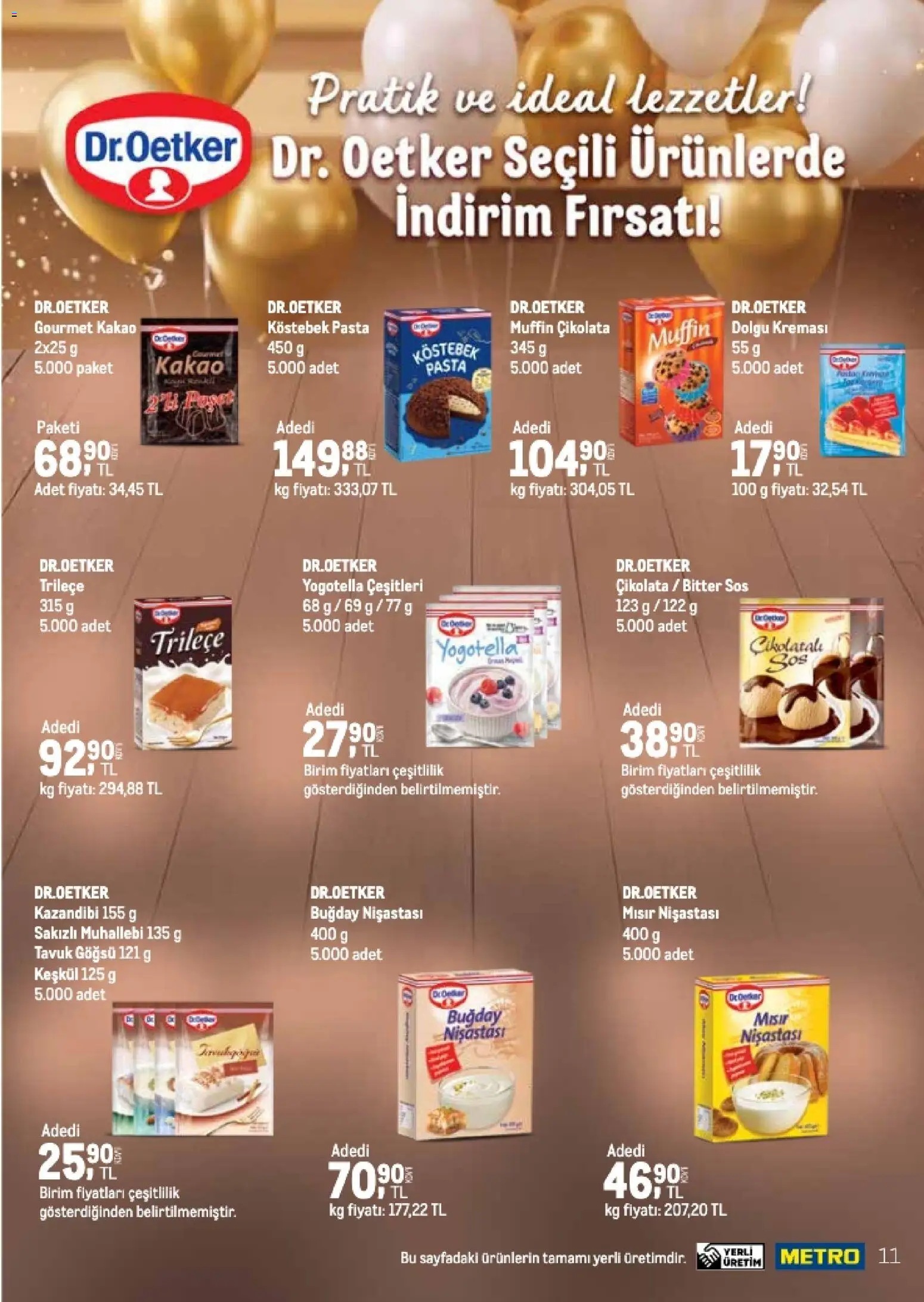 Metro - Q4 Tedarikçi Flyer - 23 Eylül 2026 tarihinden itibaren geçerlidir | Sayfa: 11 | Ürünler: Çikolata, Sos, Mısır