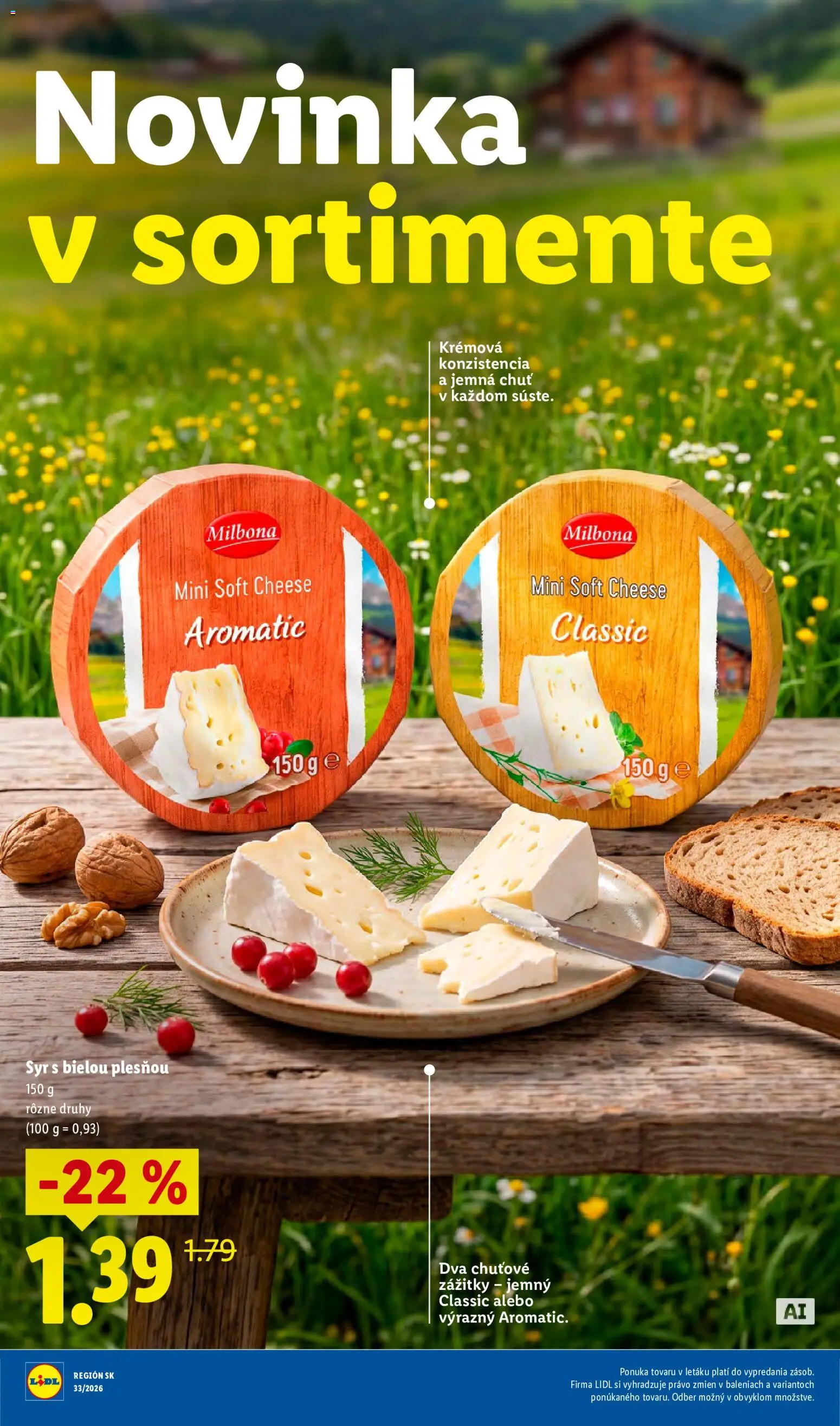 Nové Lidl akcie – leták je platný od 10.08.2026 | Strana: 37 | Produkty: Syr