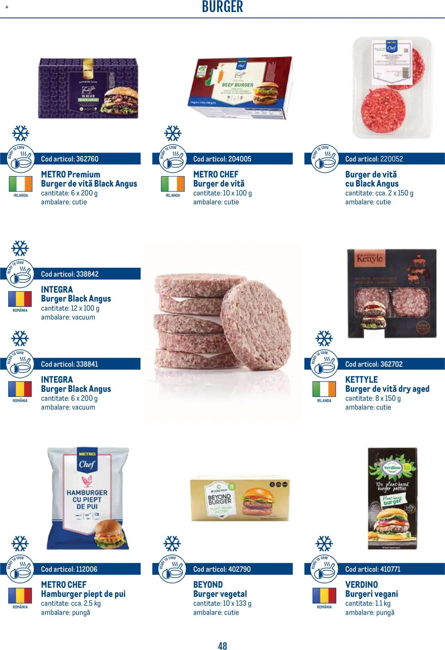 Noul catalog Metro – valabil de la 21.04.2026 | Pagină: 48 | Produse: Pungă, Hacıyatmaz Kedi Oyuncağı, Cutie, Burger