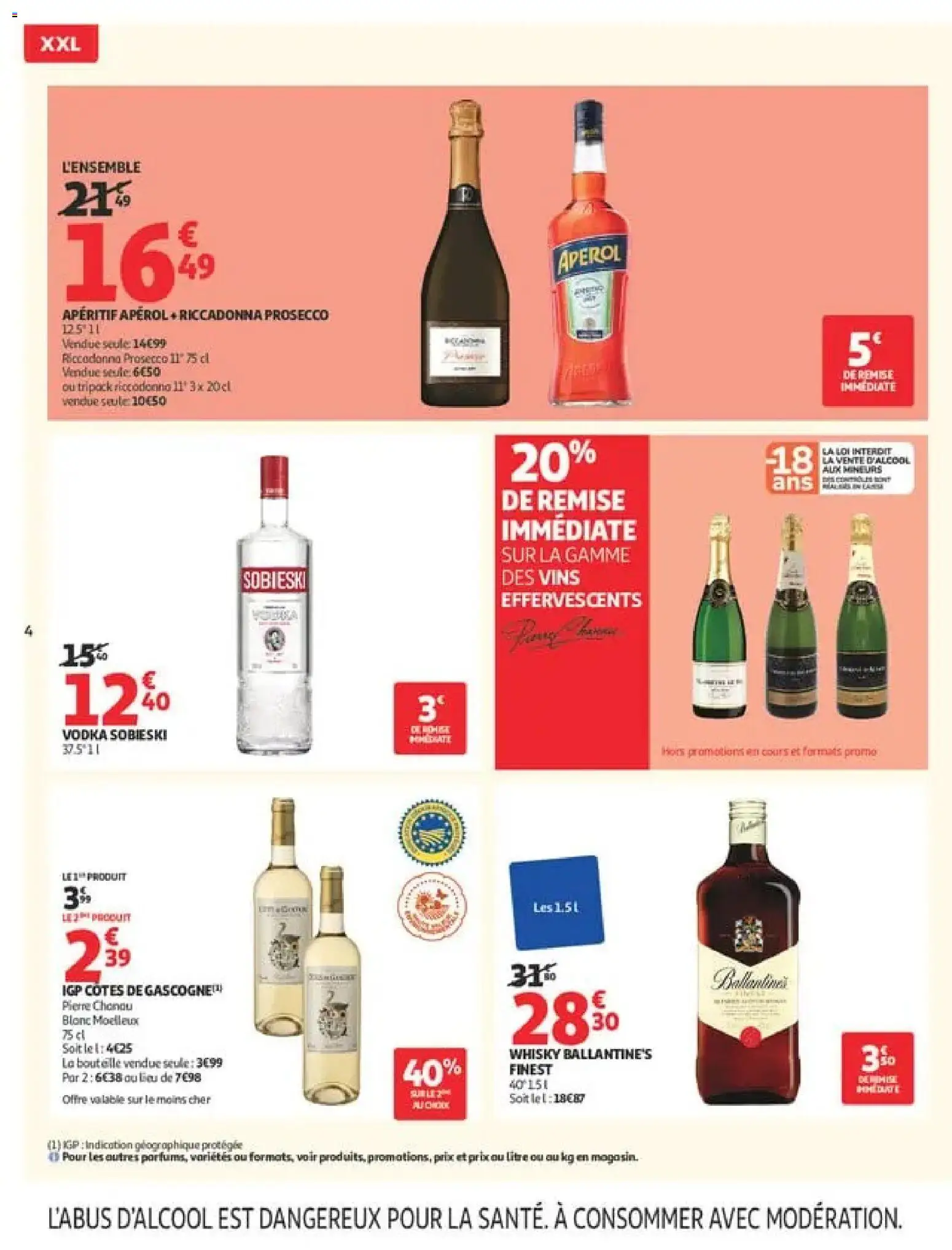 {H1} | Page: 4 | Produits: Vodka, Apéritif, Whisky, Prosecco
