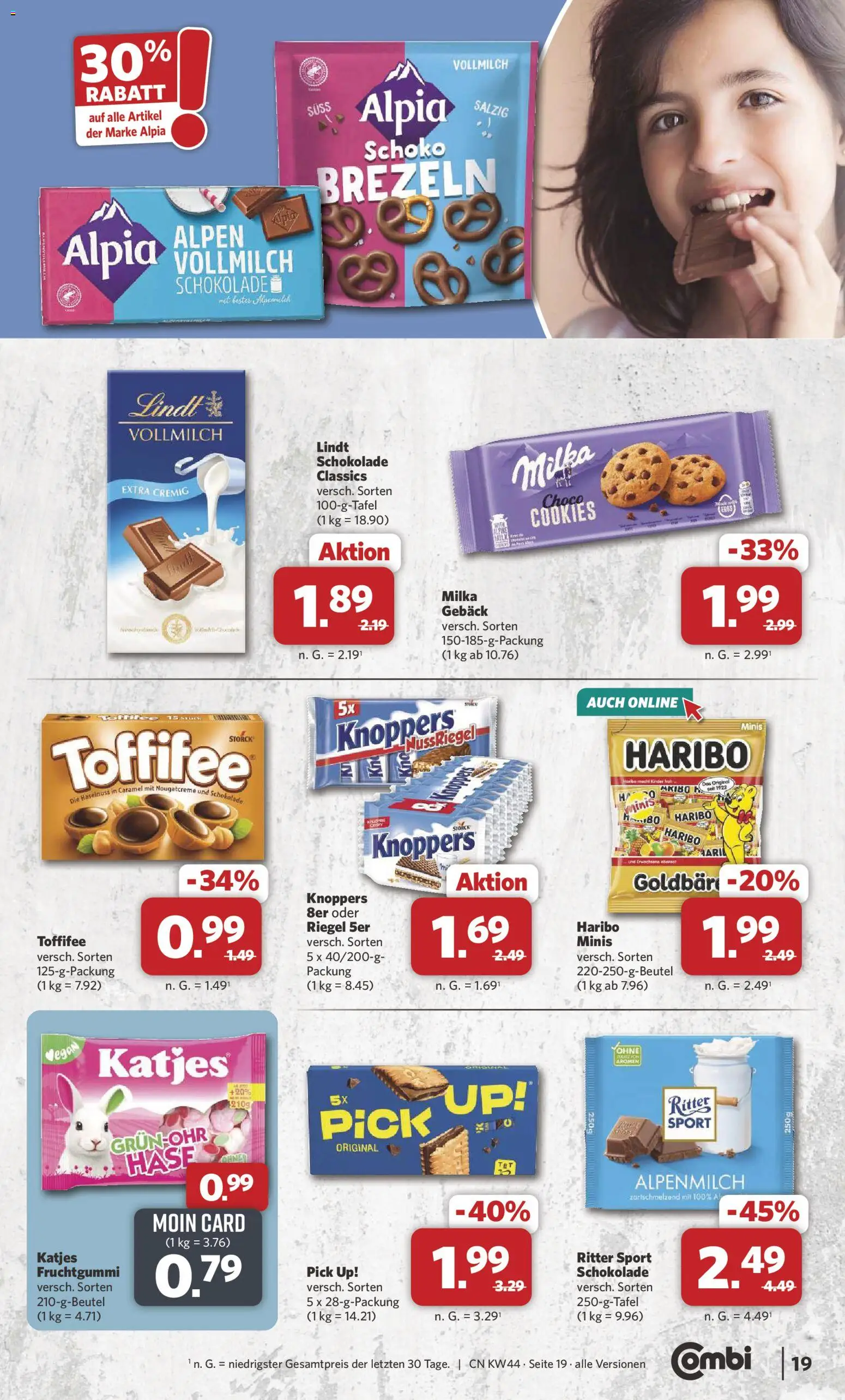 Combi Prospekt – gültig ab 26.10.2026 | Seite: 19 | Produkte: Schokolade, Ritter sport, Katjes, Milka