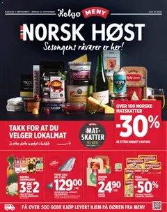 Forhåndsvisning av Meny Helgø kundeavis gyldig fra 07/09/2026