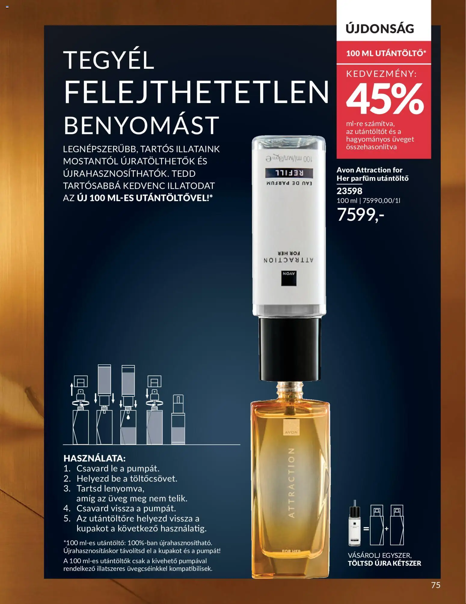 Avon akciós ujság - amely érvényes a következő dátumtól: 01.06.2026 | Oldal: 95 | Termékek: Parfüm