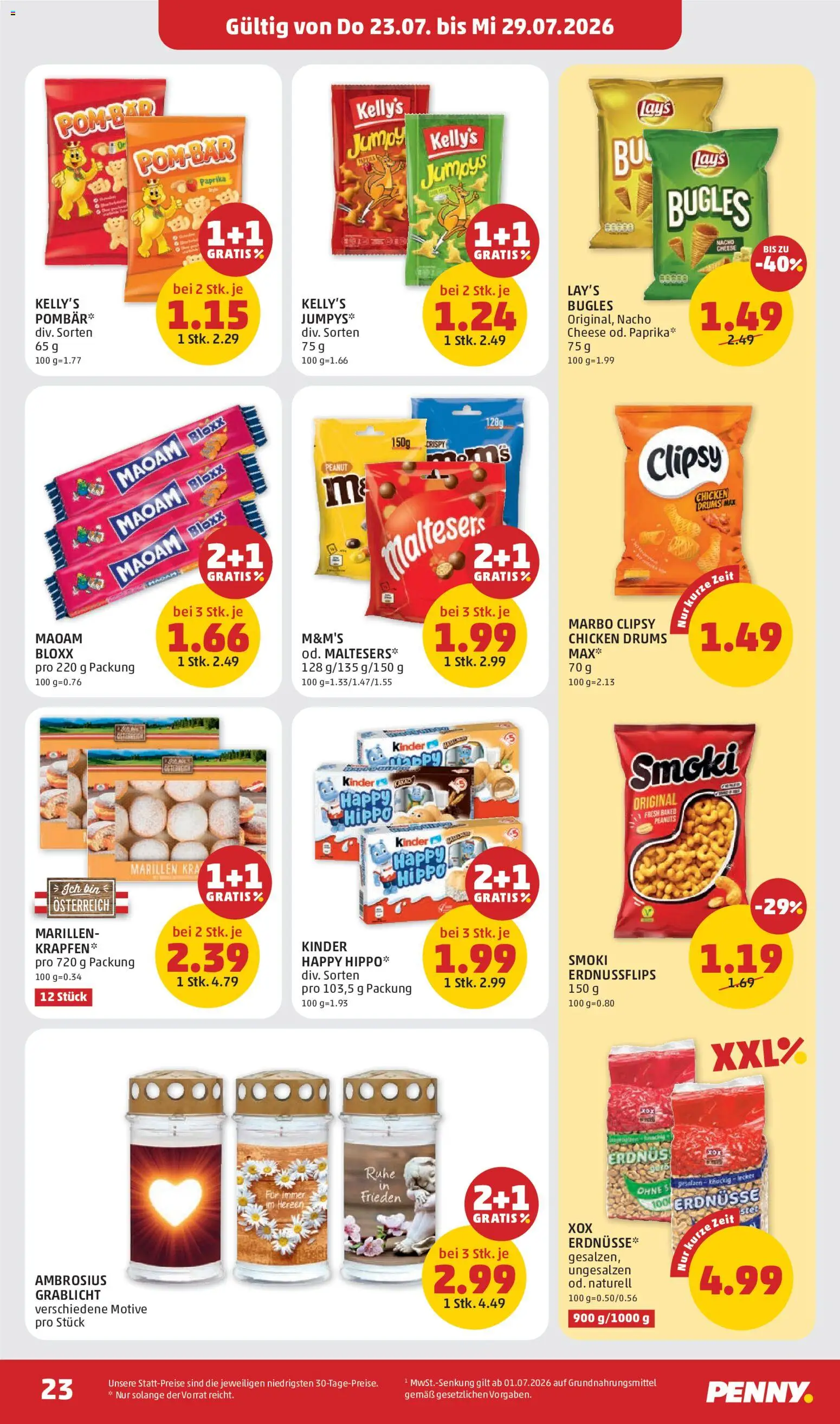 Penny Markt Flugblatt gültig ab 23.07.2026 | Seite: 23 | Produkte: Папионка