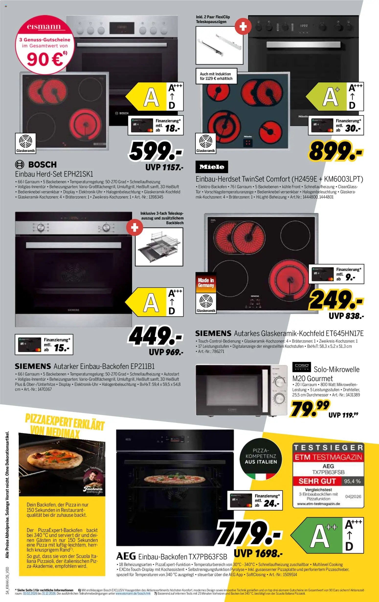 Medimax Prospekt – gültig ab 24.10.2026 | Seite: 4 | Produkte: Top, Miele, Bosch, Pizza