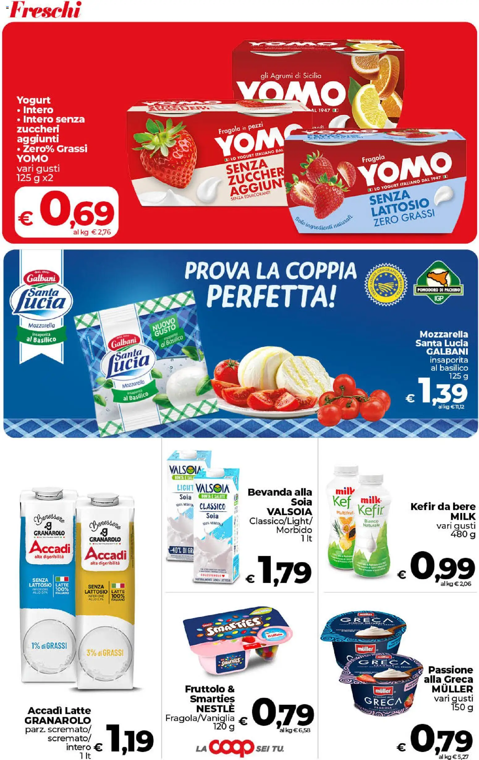 Volantino COOP del 31/07/2026 | Pagina: 13 | Prodotti: Yogurt, Sale, Latte, Agrumi