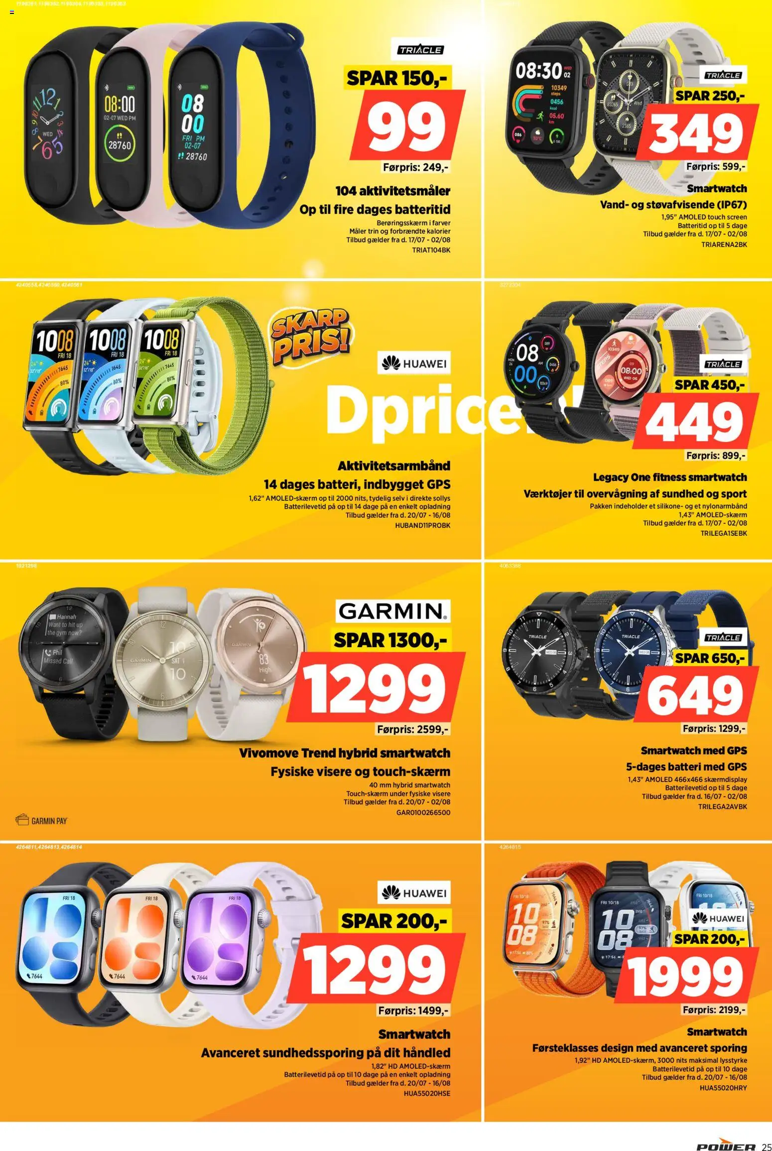 Power tilbudsavis – gyldig fra 17/07/2026 | Side: 25 | Produkter: GPS, Batteri, Smartwatch