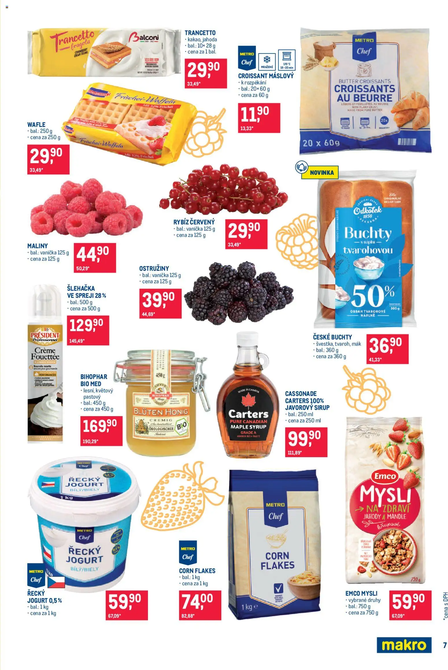 Makro leták - Pro milovníky jídla od 26.08.2026 | Strana: 7 | Produkty: Javorový sirup, Croissant, Mák, Mysli