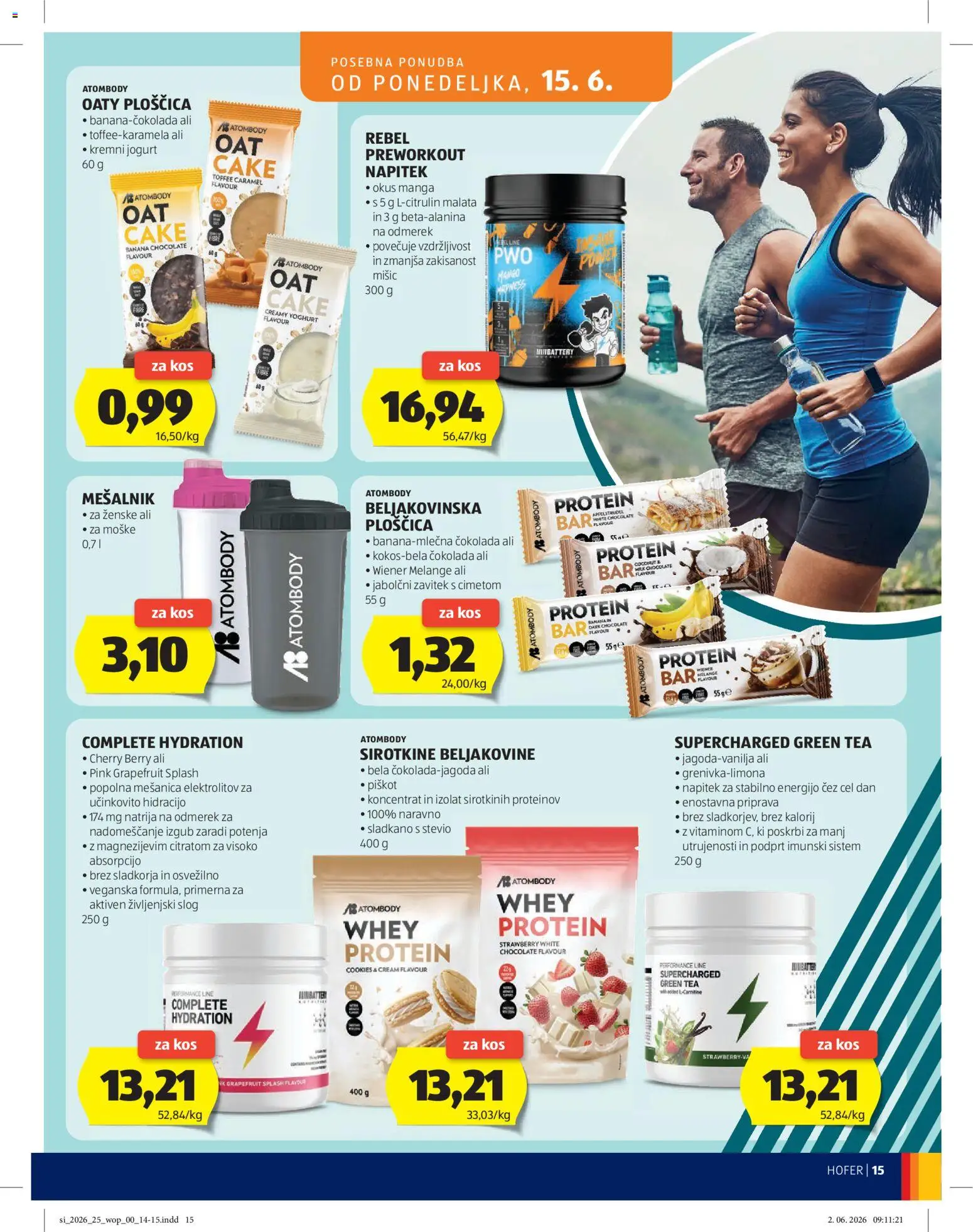 Hofer SI katalog | vrijedi od 10.06.2026 | Stranica: 15 | Proizvodi: Jogurt, Čokolada