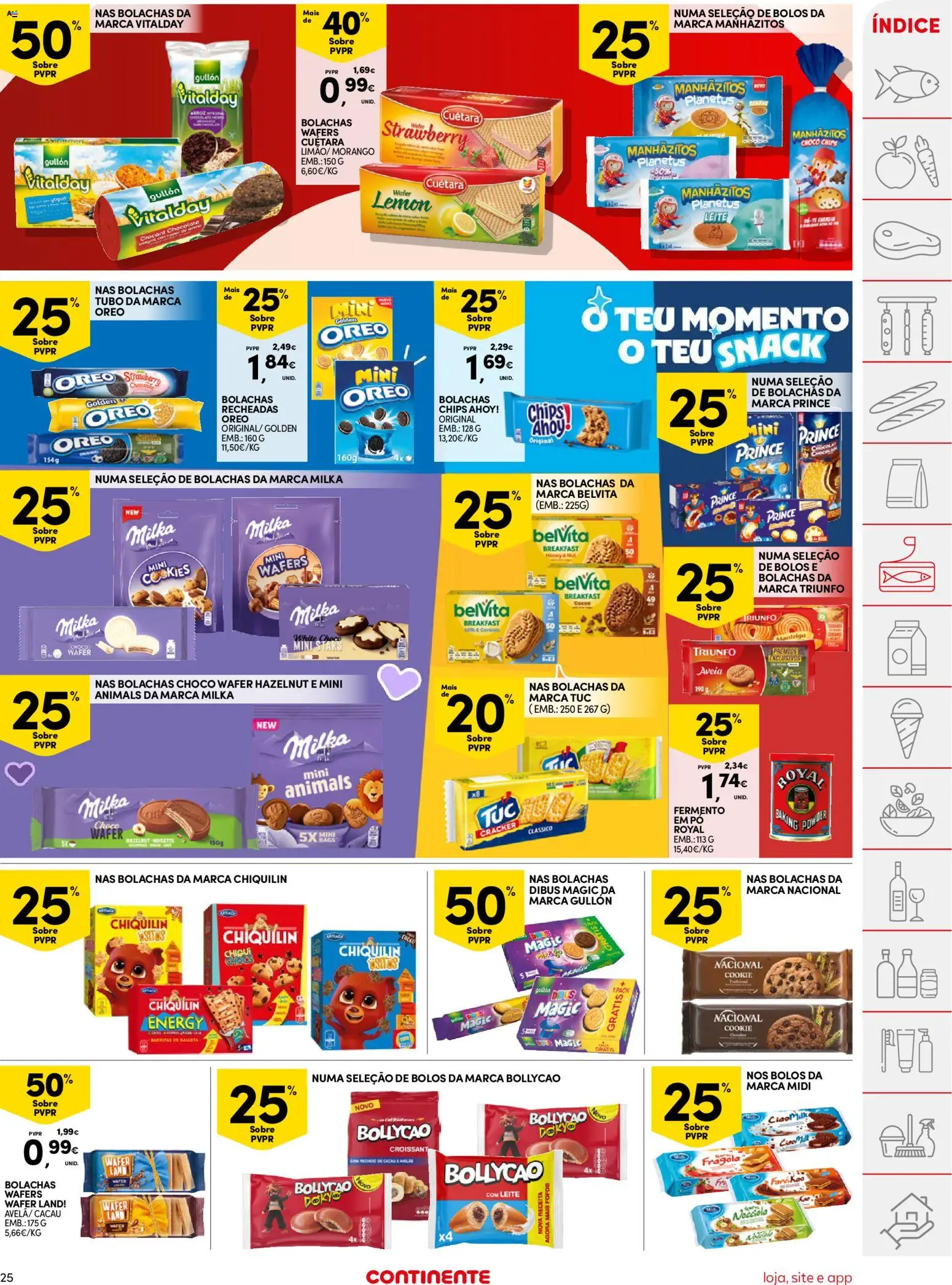 Continente folheto │ válido de 05.05.2026 | Página: 25 | Produtos: Milka bolachas, Manhãzitos, Leite, Chocolate