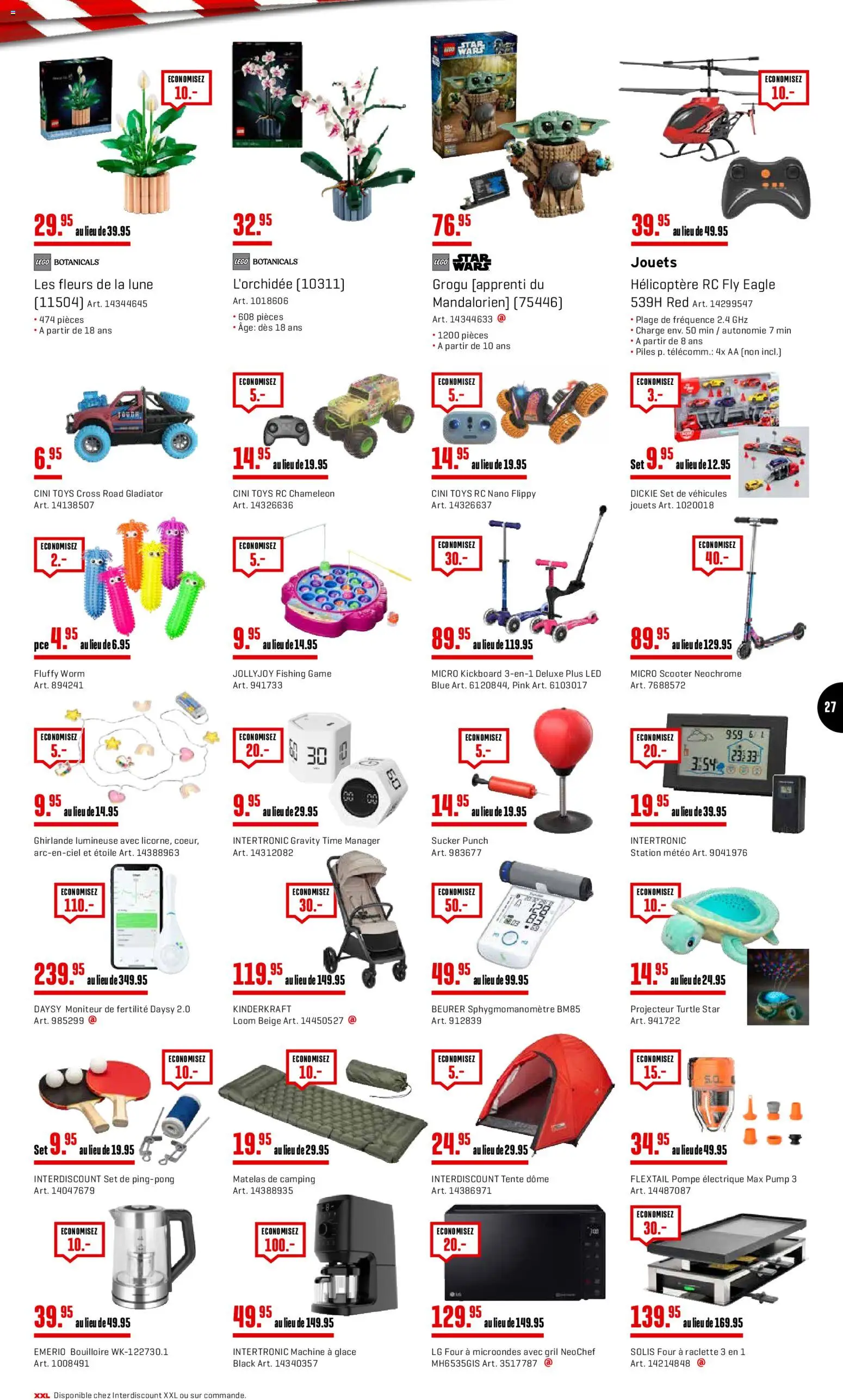 Interdiscount aktionen FR – gültig ab 21.09.2026 | Seite: 27 | Produkte: Scooter, Glace, Raclette, LG