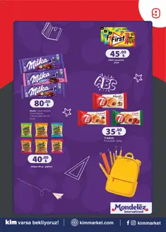 05 Eylül 2026 tarihinden itibaren geçerli olan Kim Market kataloğu önizlemesi | Sayfa: 9 | Ürünler: Çikolata, Çilek, Fındık, Tablet çikolata