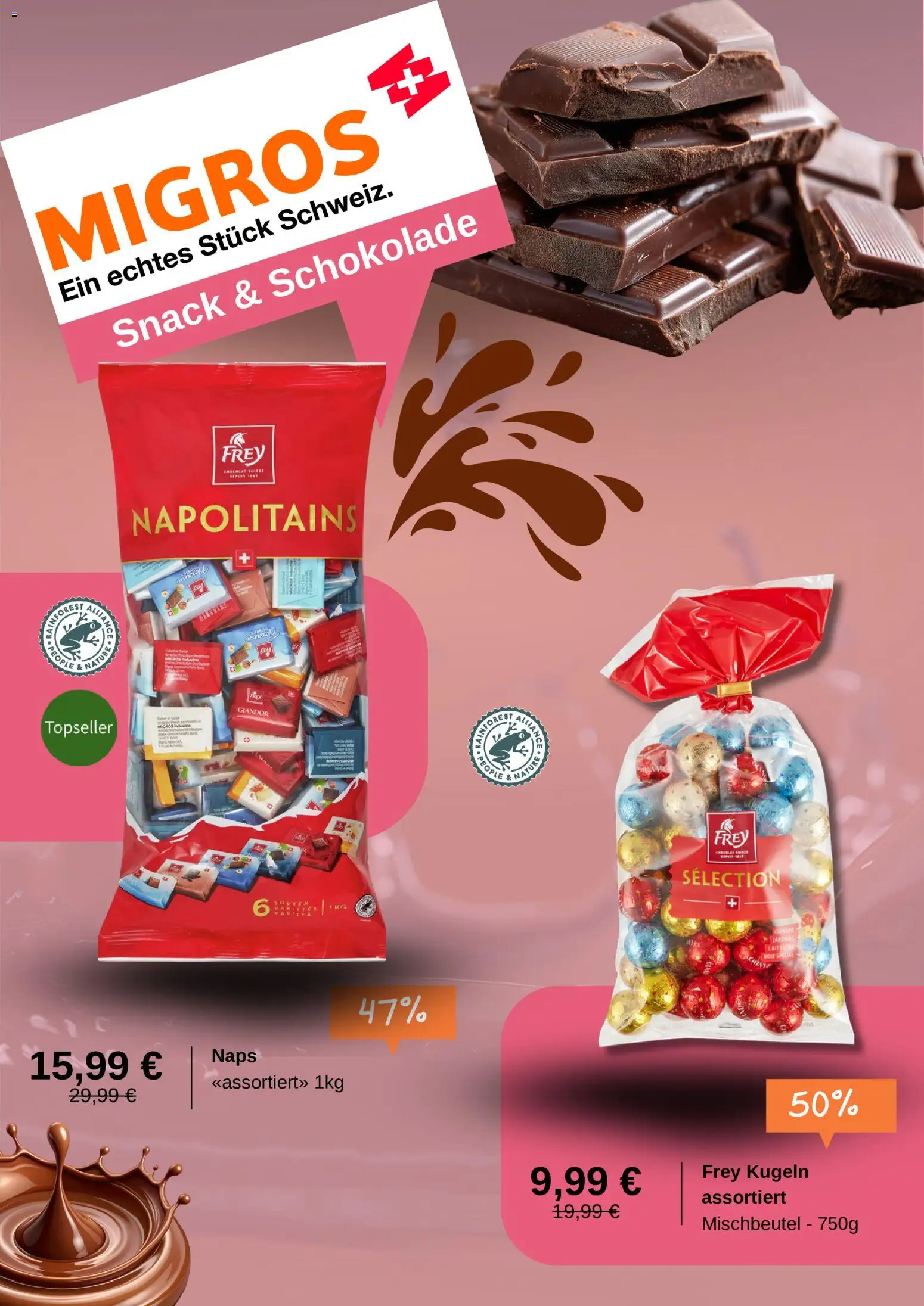 Migros Prospekt – gültig ab 07.07.2026 | Seite: 2 | Produkte: Schokolade