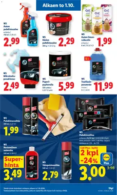Lidl-mainoslehti voimassa 01/10/2026 alkaen | Sivu: 13 | Tuotteet: Paperi, Pesuneste, Puhdistusaine, Puhdistussuihke