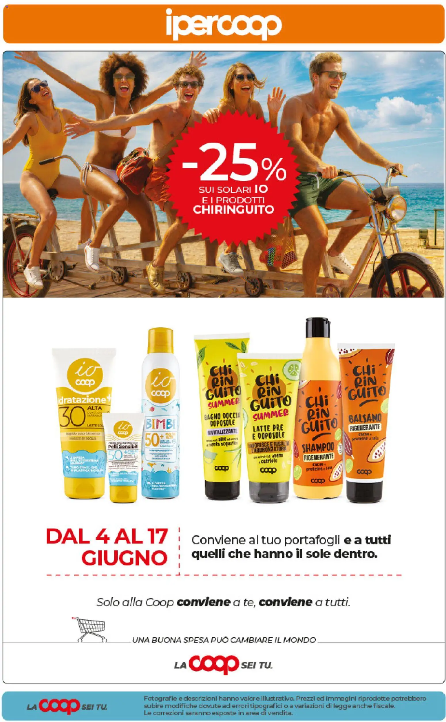 Volantino Ipercoop del 09.06.2026 | Pagina: 60 | Prodotti: Shampoo, Latte, Bagno, Doccia