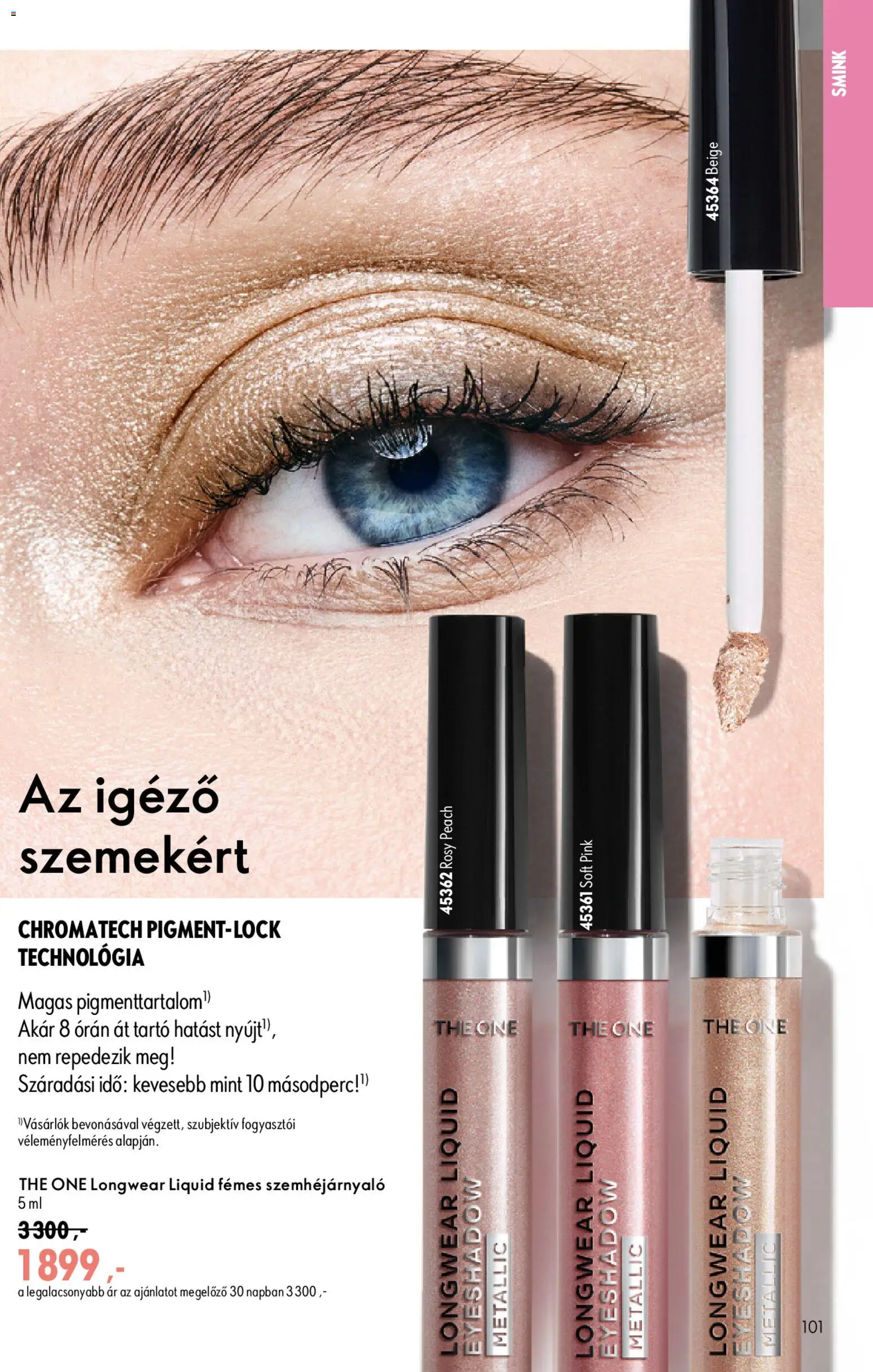 Oriflame akciós ujság - amely érvényes a következő dátumtól: 2026.09.09. | Oldal: 101 | Termékek: Tartó, Smink