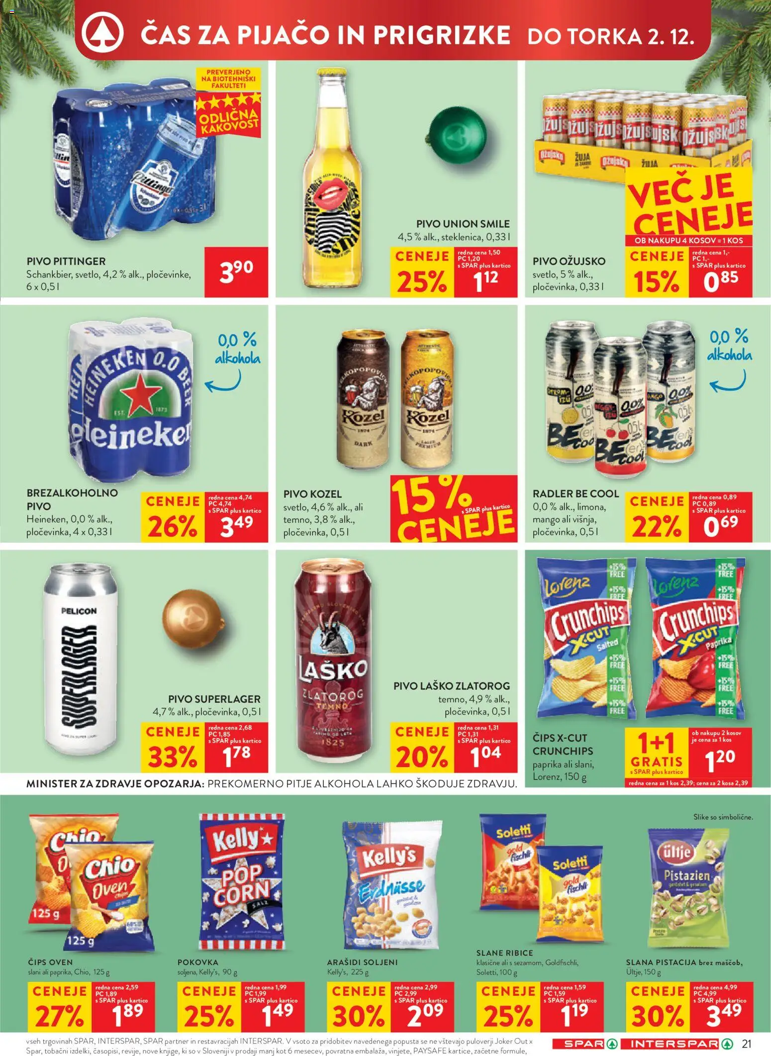Novi Spar katalog ponudbe – veljaven od 26.11.2025 | Stran: 24 | Izdelki: Paprika, Arašidi, Radler, Pivo