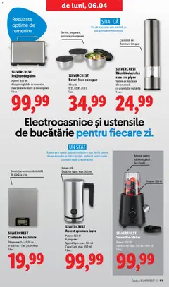 Ofertele Lidl valabile de la 30.03.2026 | Pagină: 11 | Produse: Lapte, Ciocolată, Smoothie, Sare