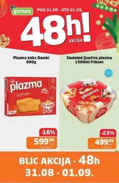 Gomex katalog Blic akcija - pregled Gomex kataloga - važi od 31.08.2026
