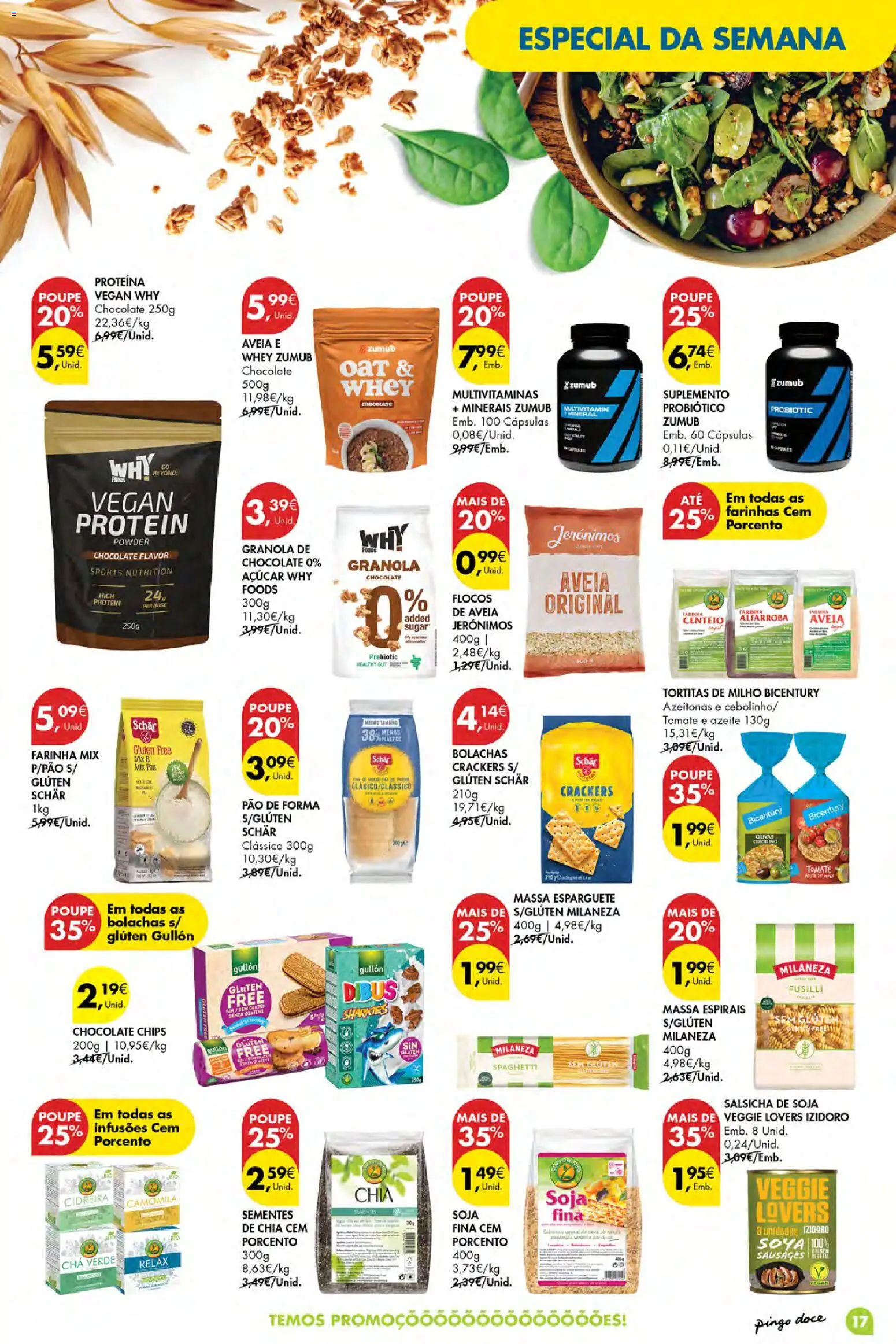 Pingo Doce Poupe Esta Semana Açores │ válido de 02/07/2026 | Página: 17 | Produtos: Aveia, Azeite, Azeitonas, Flocos