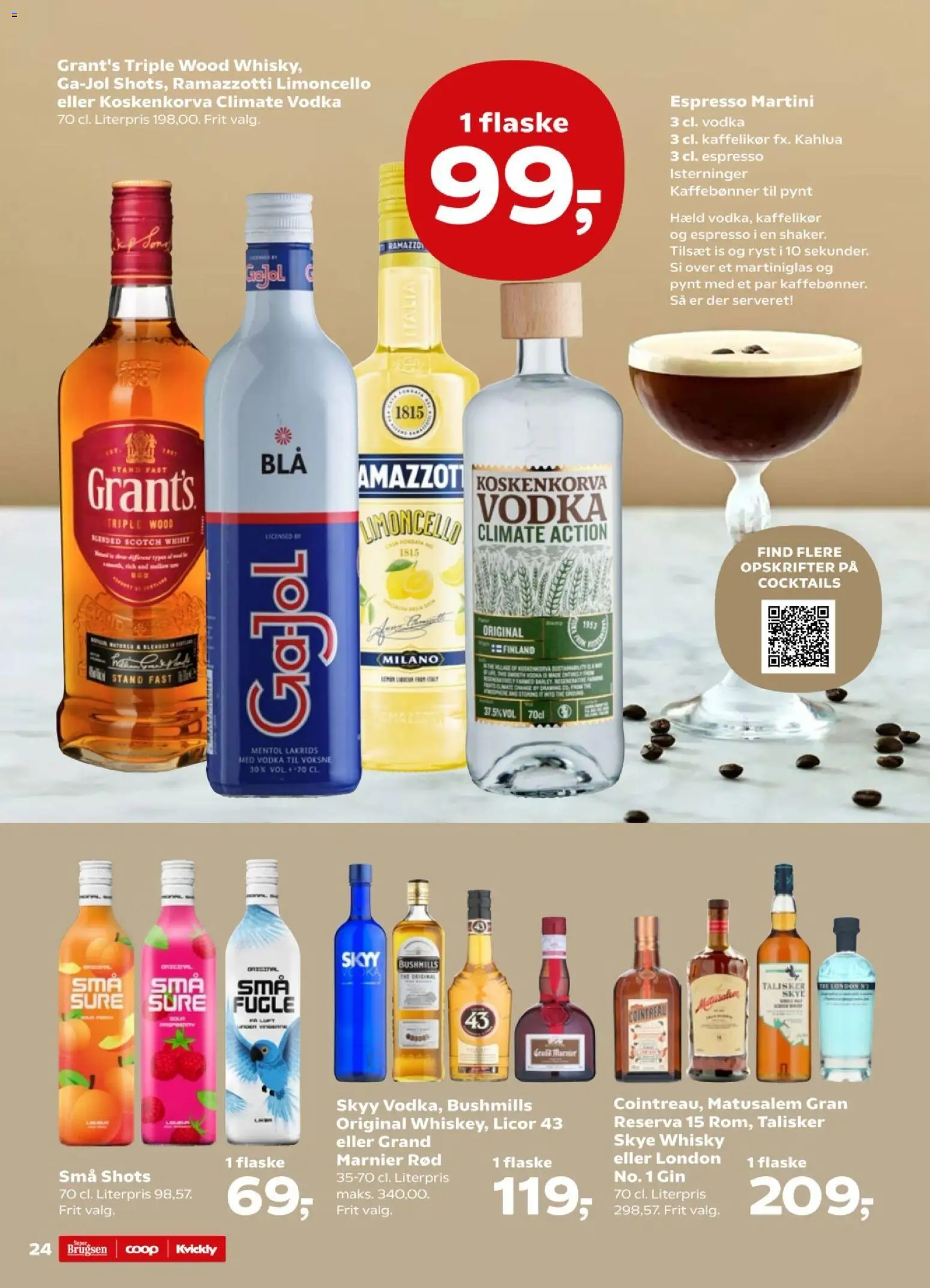 Super Brugsen tilbudsavis – gyldig fra 24.04.2026 | Side: 25 | Produkter: Te, Gin, Lakrids, Is