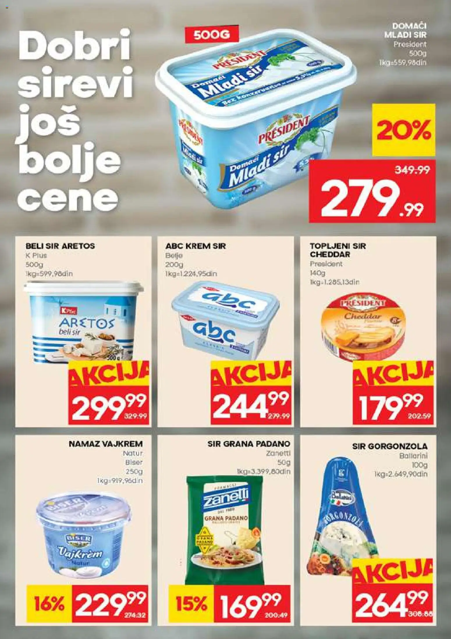 Mercator katalog - važi od 14.05.2026 | Strana: 9 | Proizvode: Mladi sir, Krem sir, Vajkrem, Sir